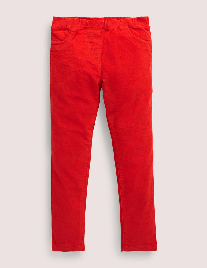 Cord Leggings-Erdbeerkuchenrot