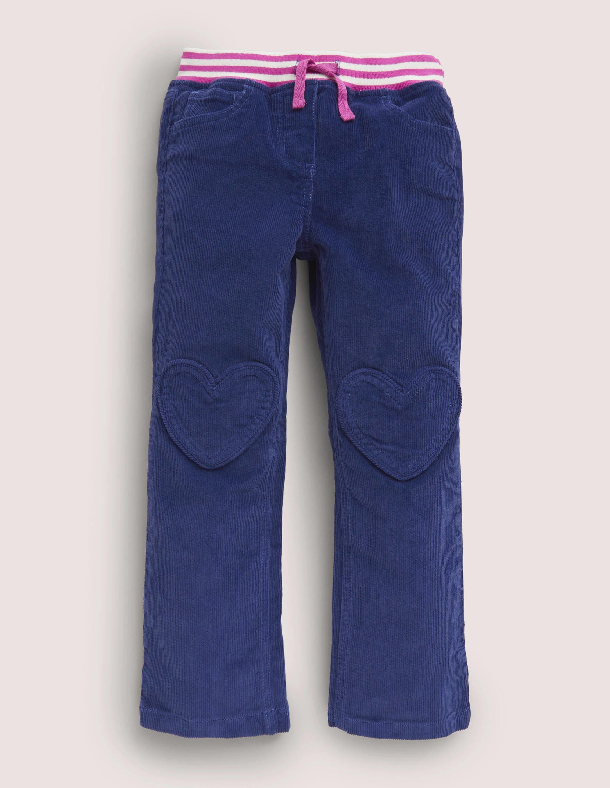 Jeans mit Herzaufnähern-Segelblau - Image 1