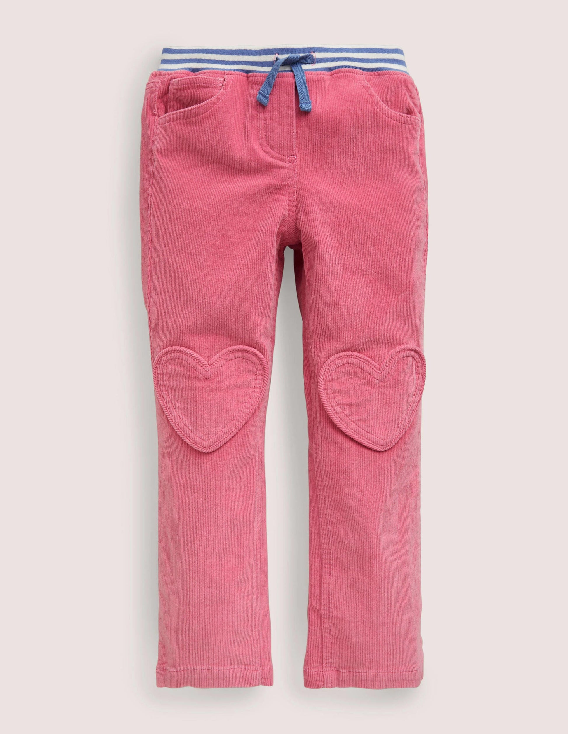 Jeans mit Herzaufnähern-Kirschblütenrosa-1