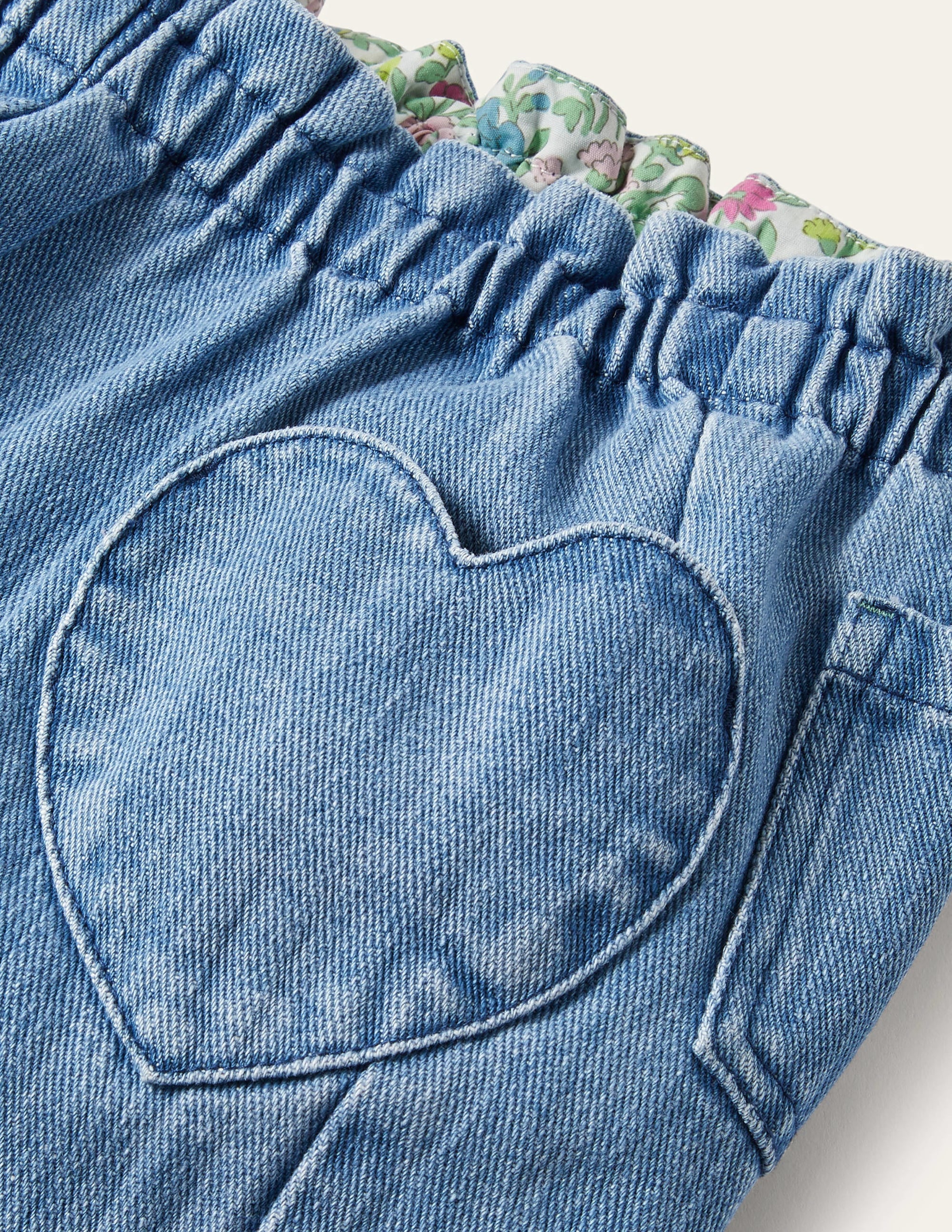 Hose zum Hineinschlüpfen-Mittleres Vintageblau, Denim - Image 3