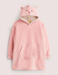Sweat à capuche douillet-Chat rose boto