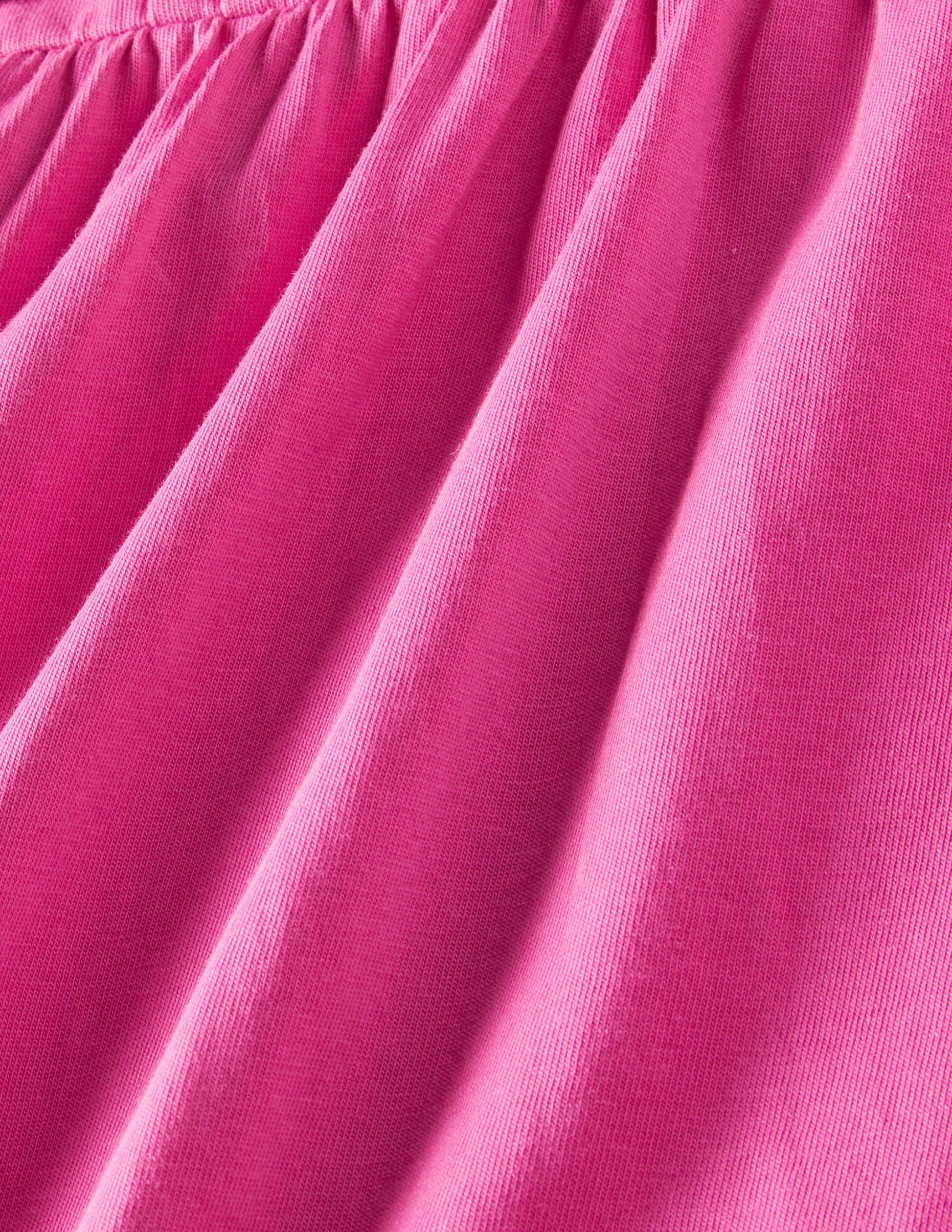 Rüschenkleid mit Lochstickerei-Rosarot-3