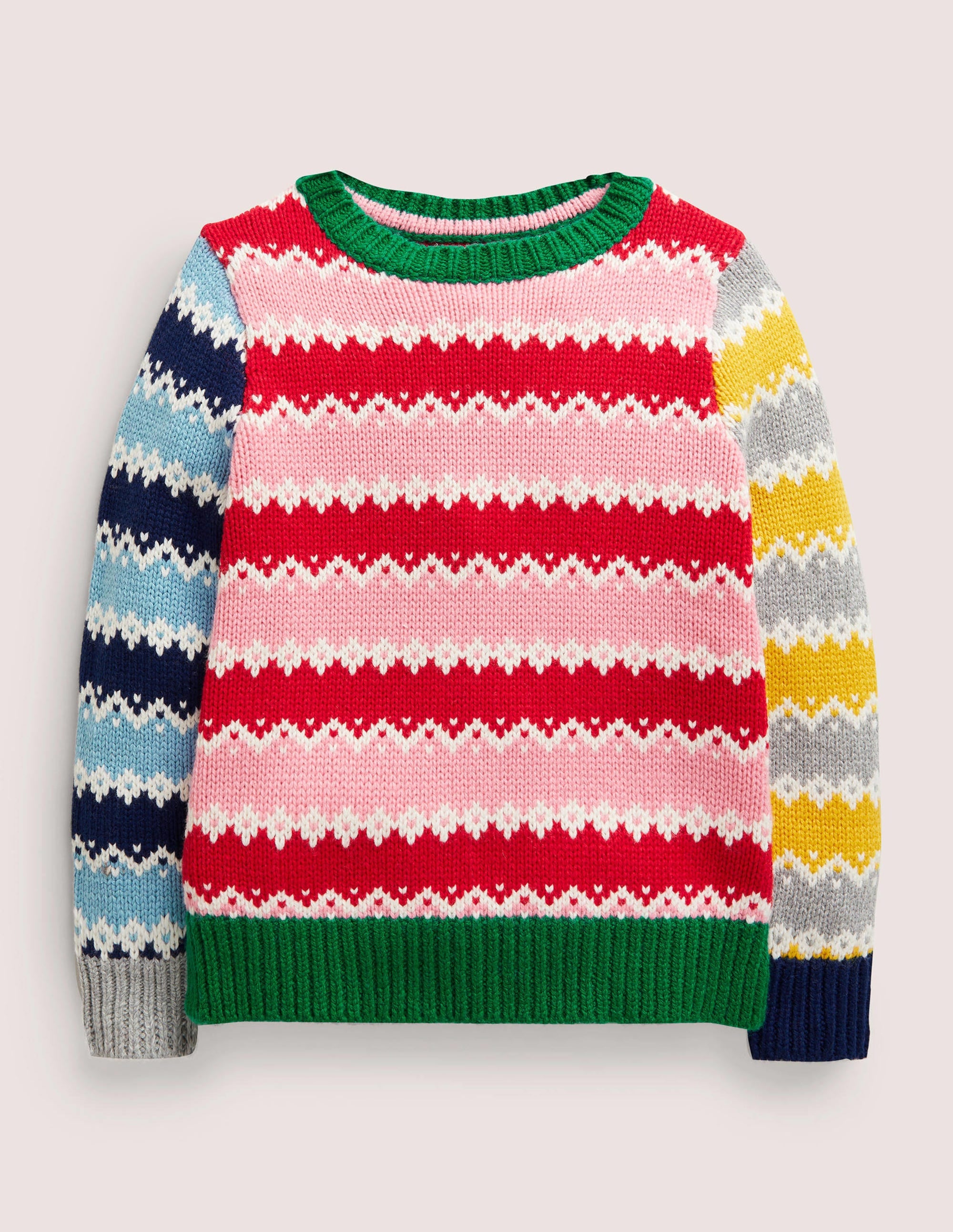 Gemusterter Pullover-Bunt, Mustermix - Image 1
