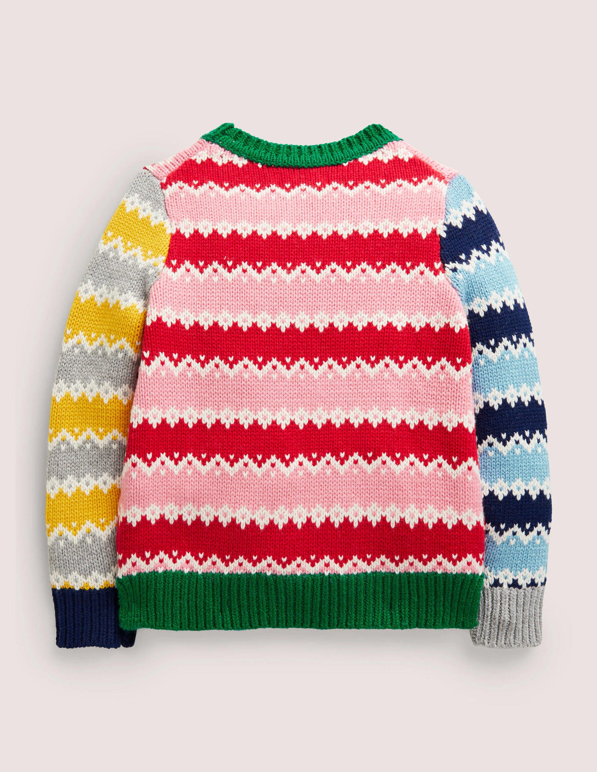 Gemusterter Pullover-Bunt, Mustermix-2