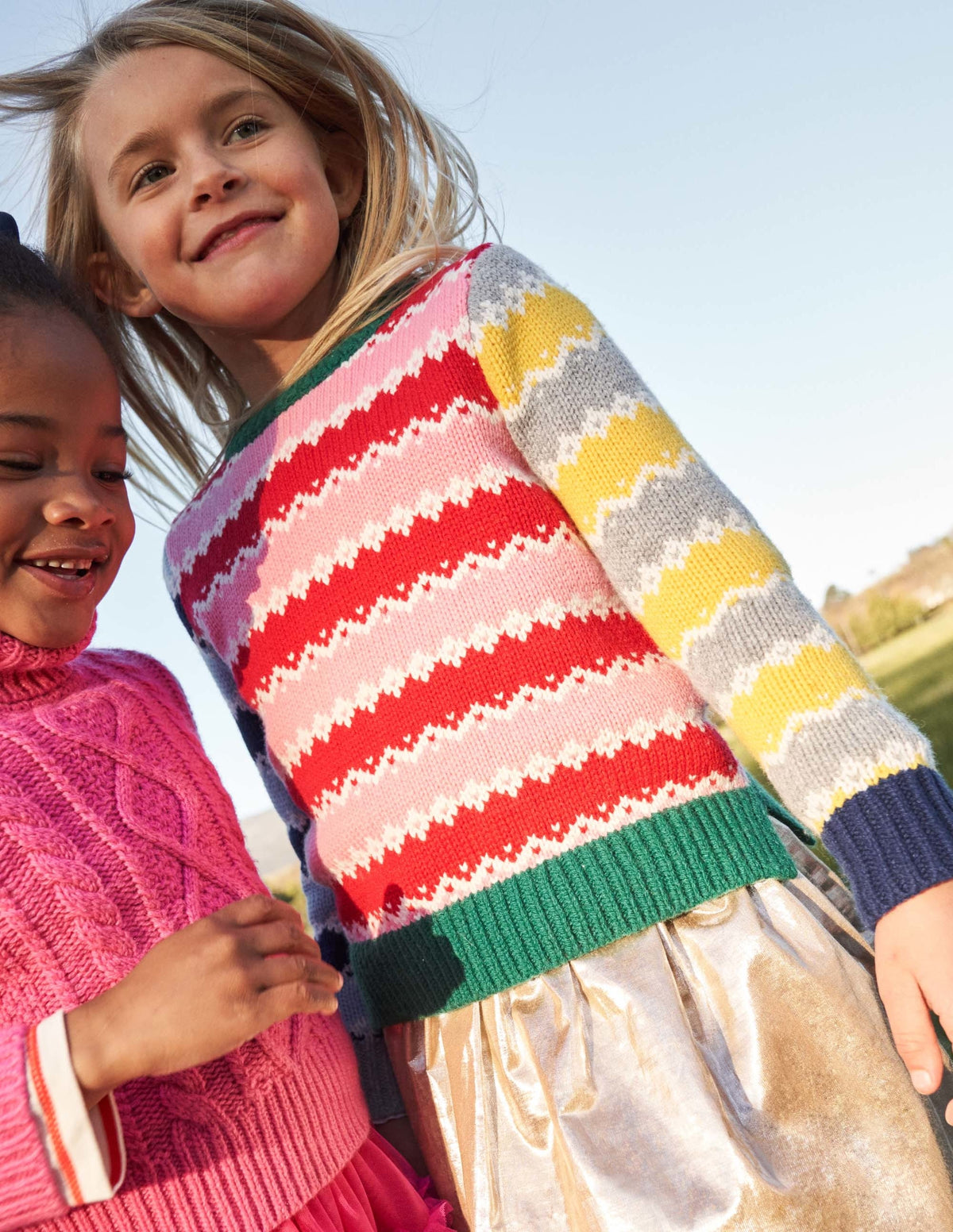 Gemusterter Pullover-Bunt, Mustermix - Image 6