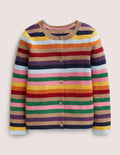 Cardigan rayé étincelant-Étincelle rayé multi