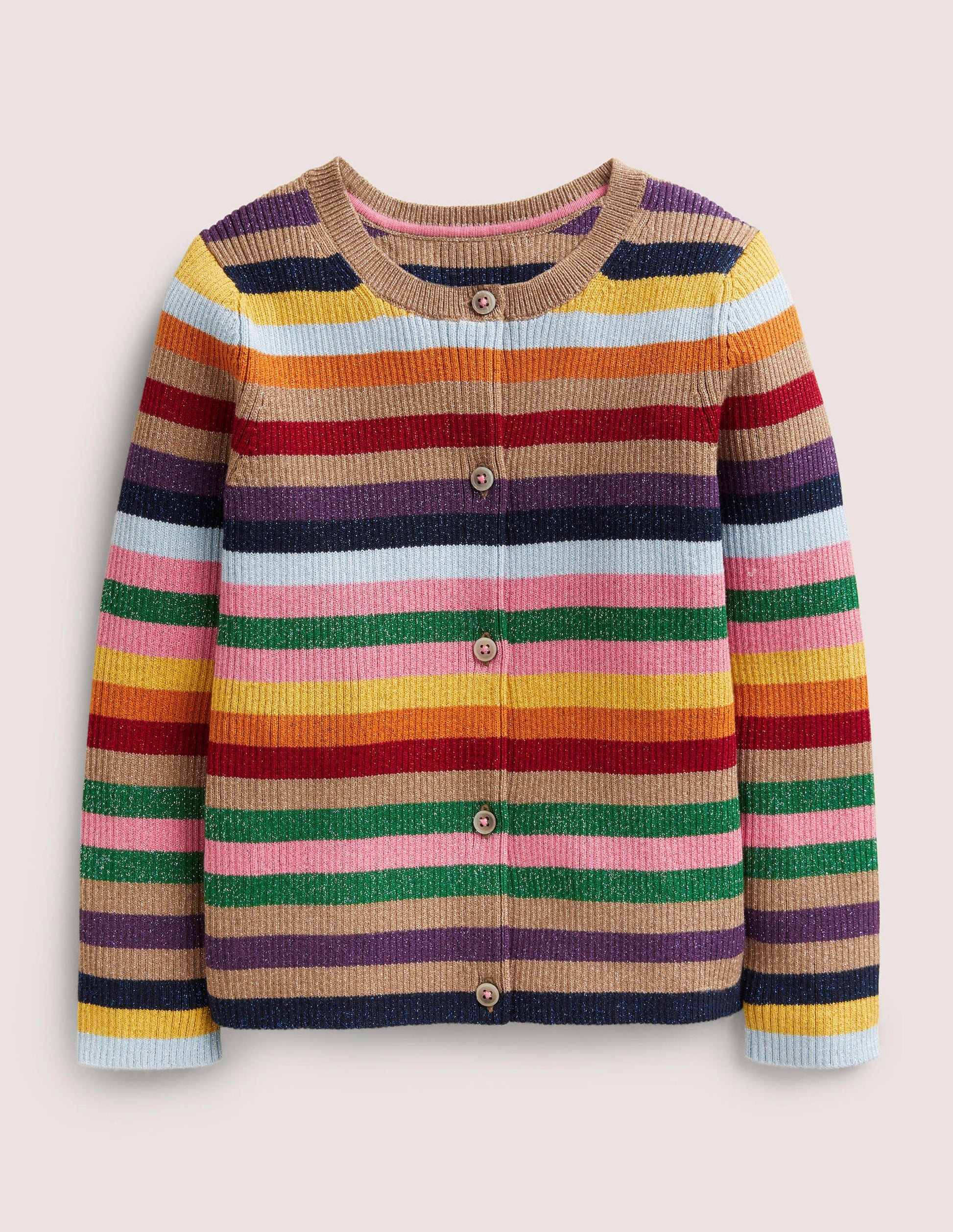 Cardigan rayé étincelant-Étincelle rayé multi-1