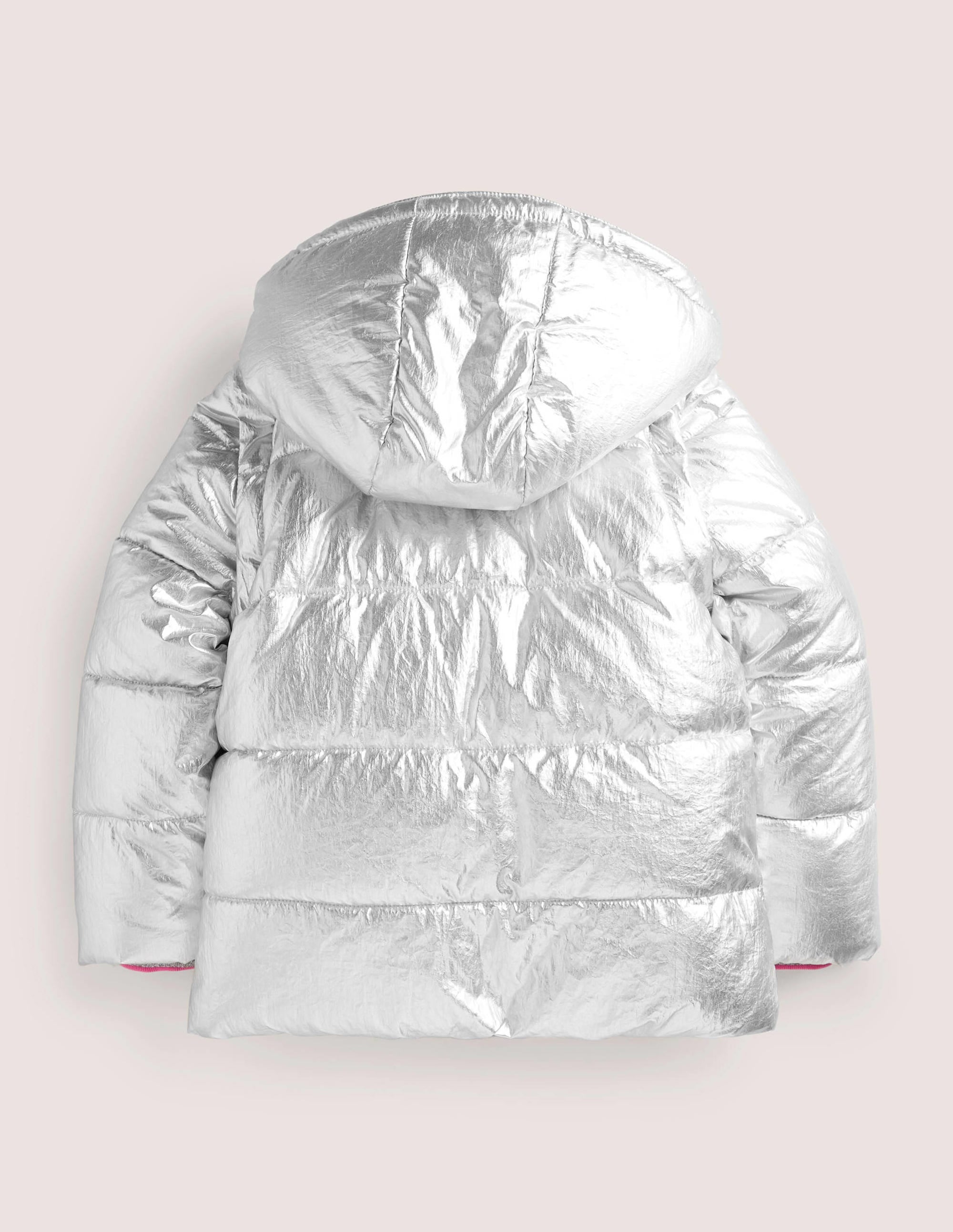 Veste métallisée cosy 2-en-1-Argenté métallisé - Image 2
