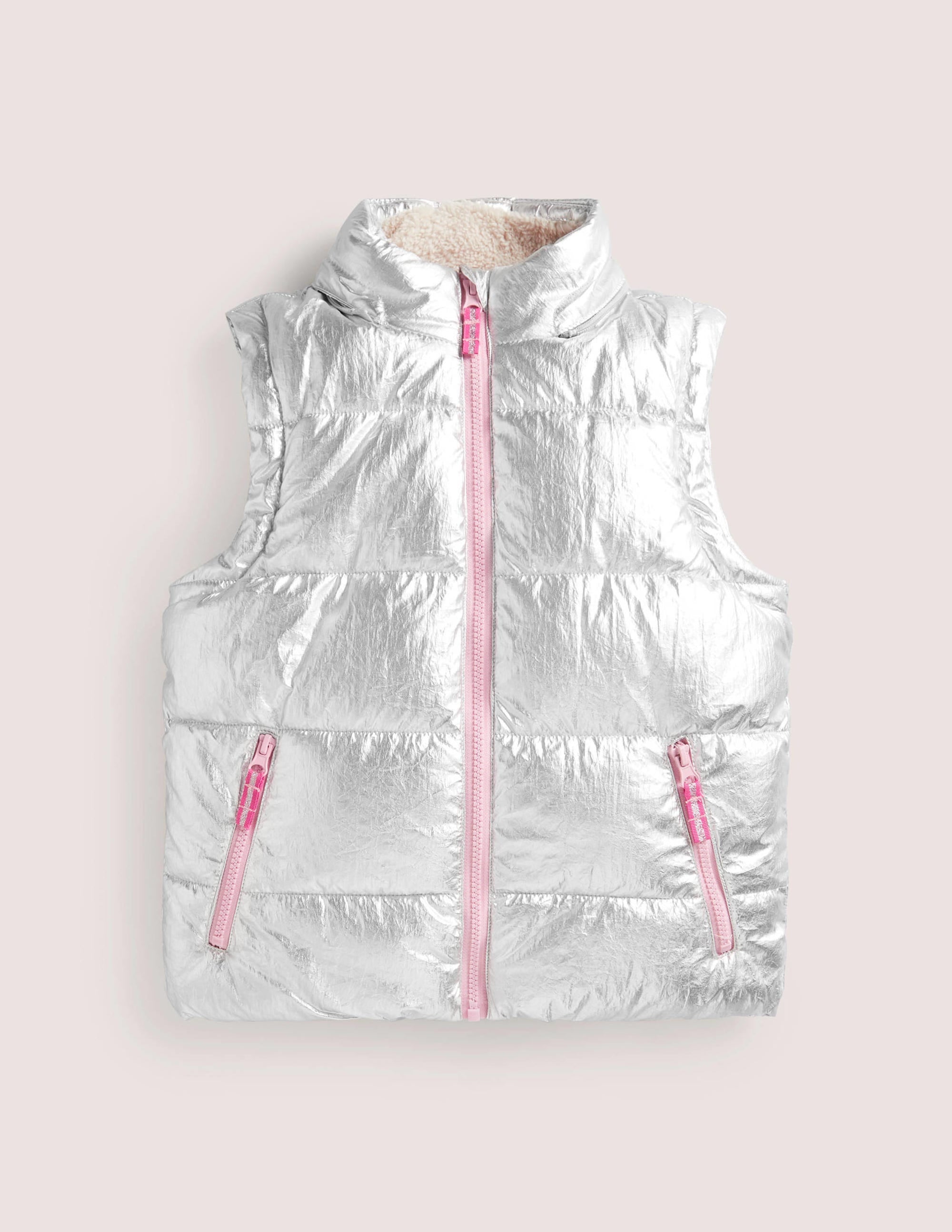 Veste métallisée cosy 2-en-1-Argenté métallisé - Image 5