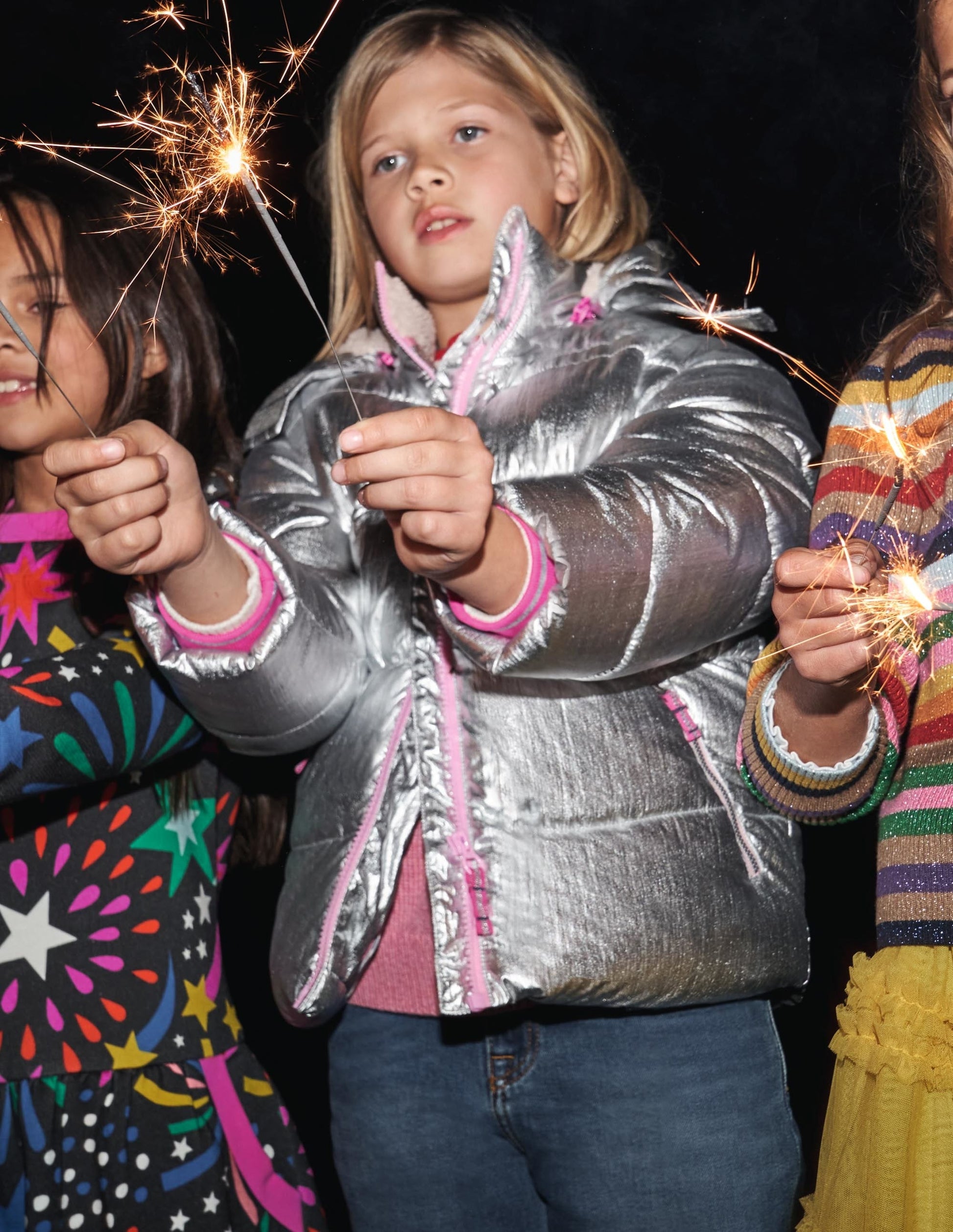 Veste métallisée cosy 2-en-1-Argenté métallisé-6