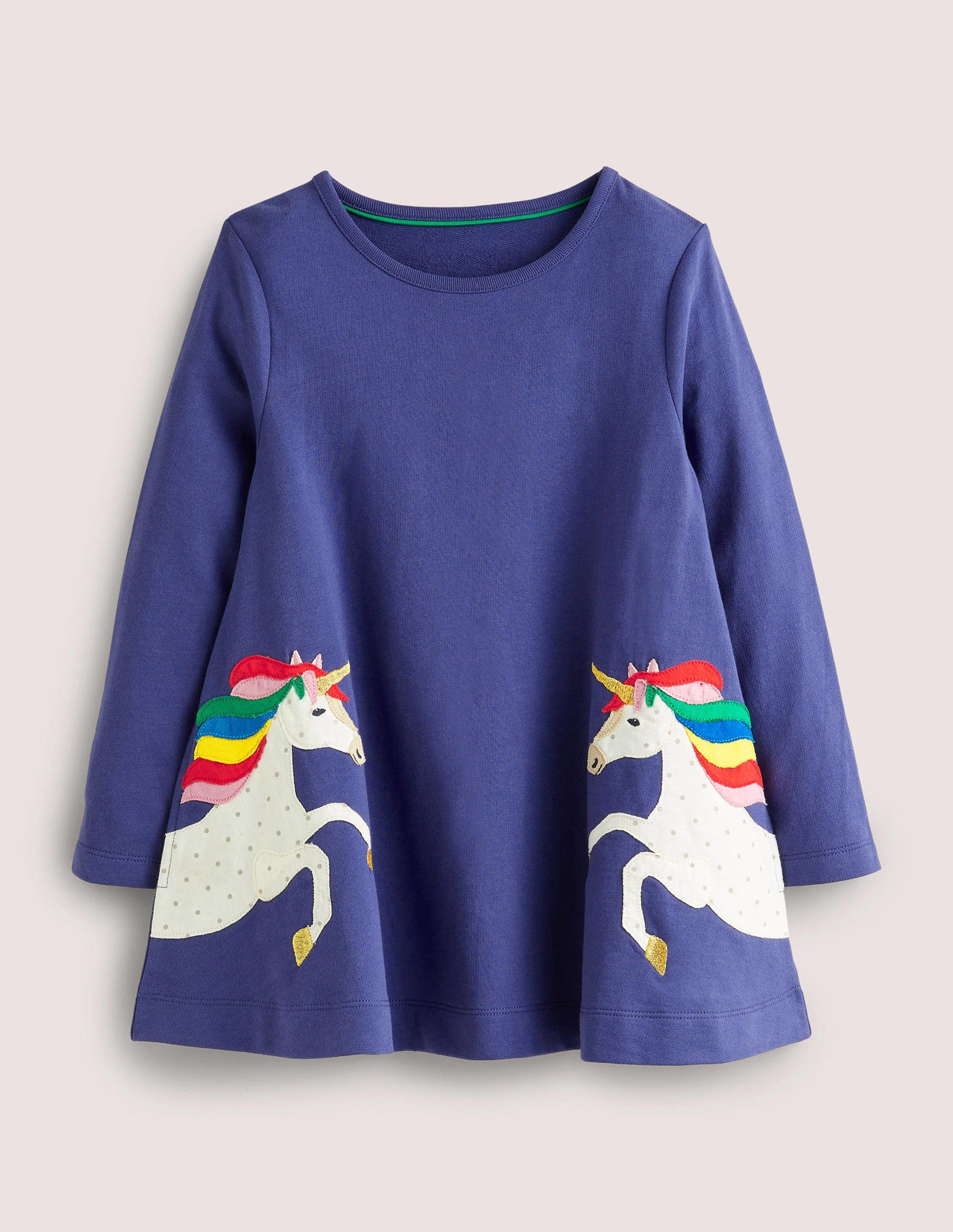 Tunika mit Applikation-Segelblau, Einhorn-1