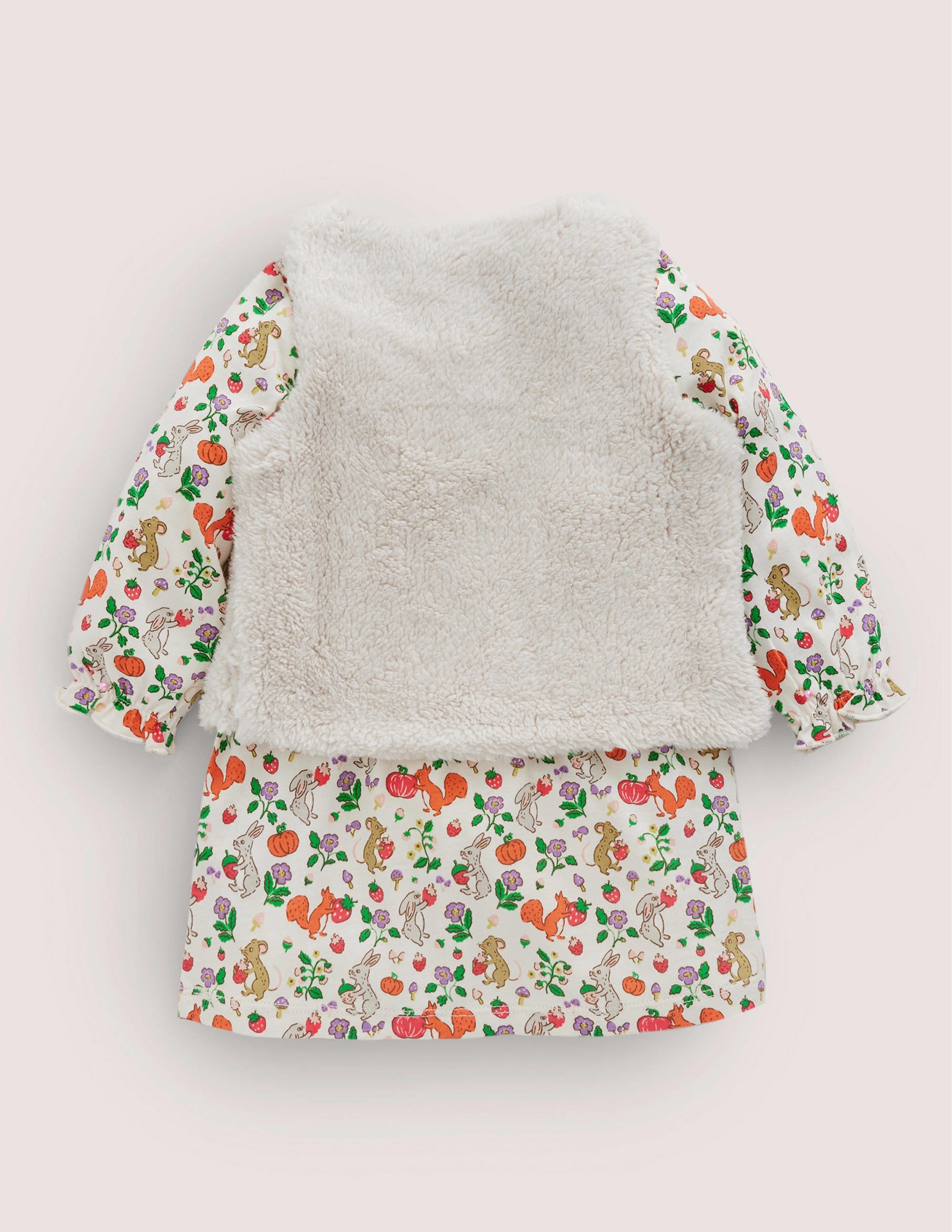 Set aus Kleid und Weste-Naturweiß, Waldfreunde - Image 2