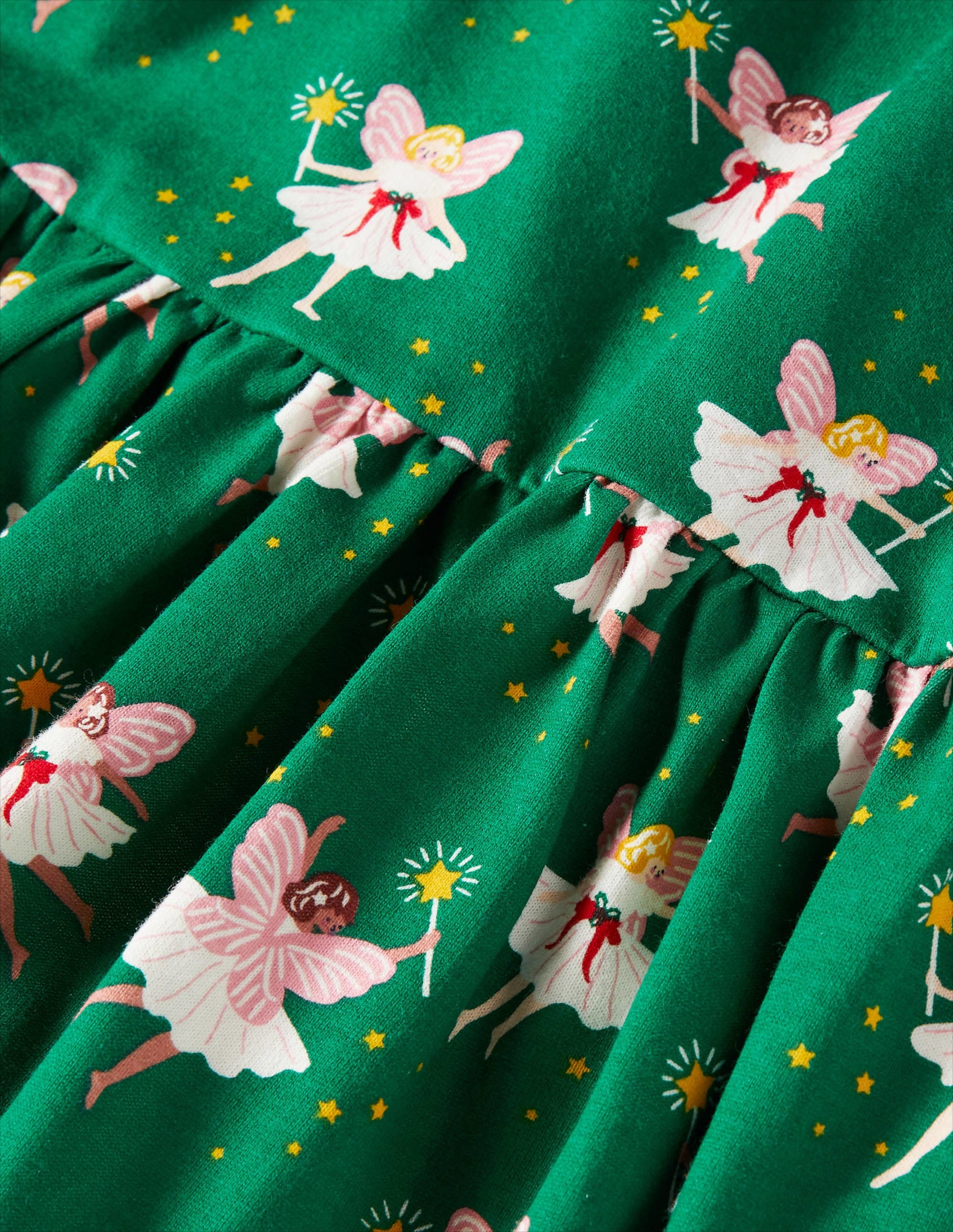 Robe en jersey fun à manches longues-Fées vert clairière ombragée - Image 3