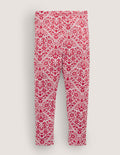 Fröhliche Leggings-Rockabilly-Rot, Folkloristische Herzen