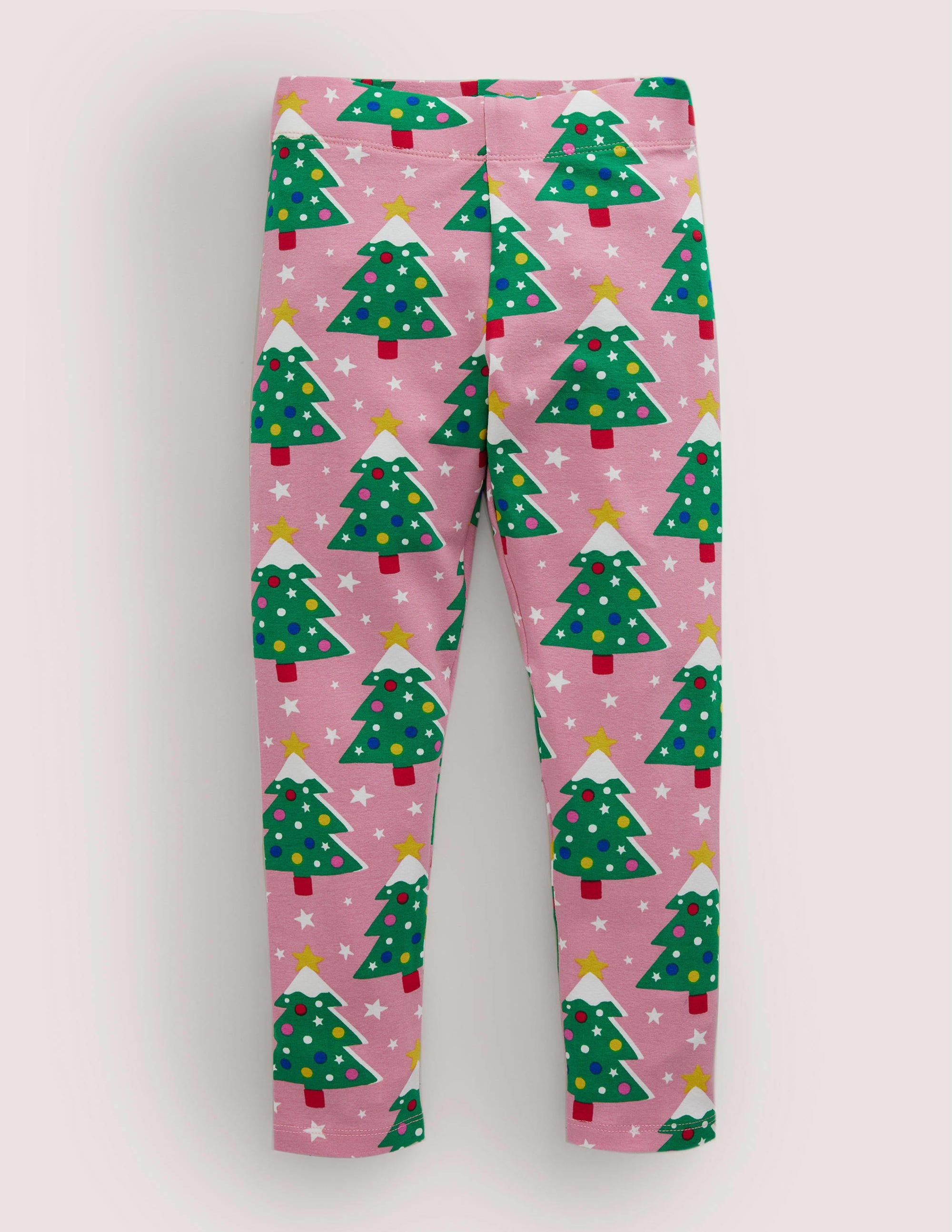 Fun Leggings-Formica Pink Christmas Trees - Image 1
