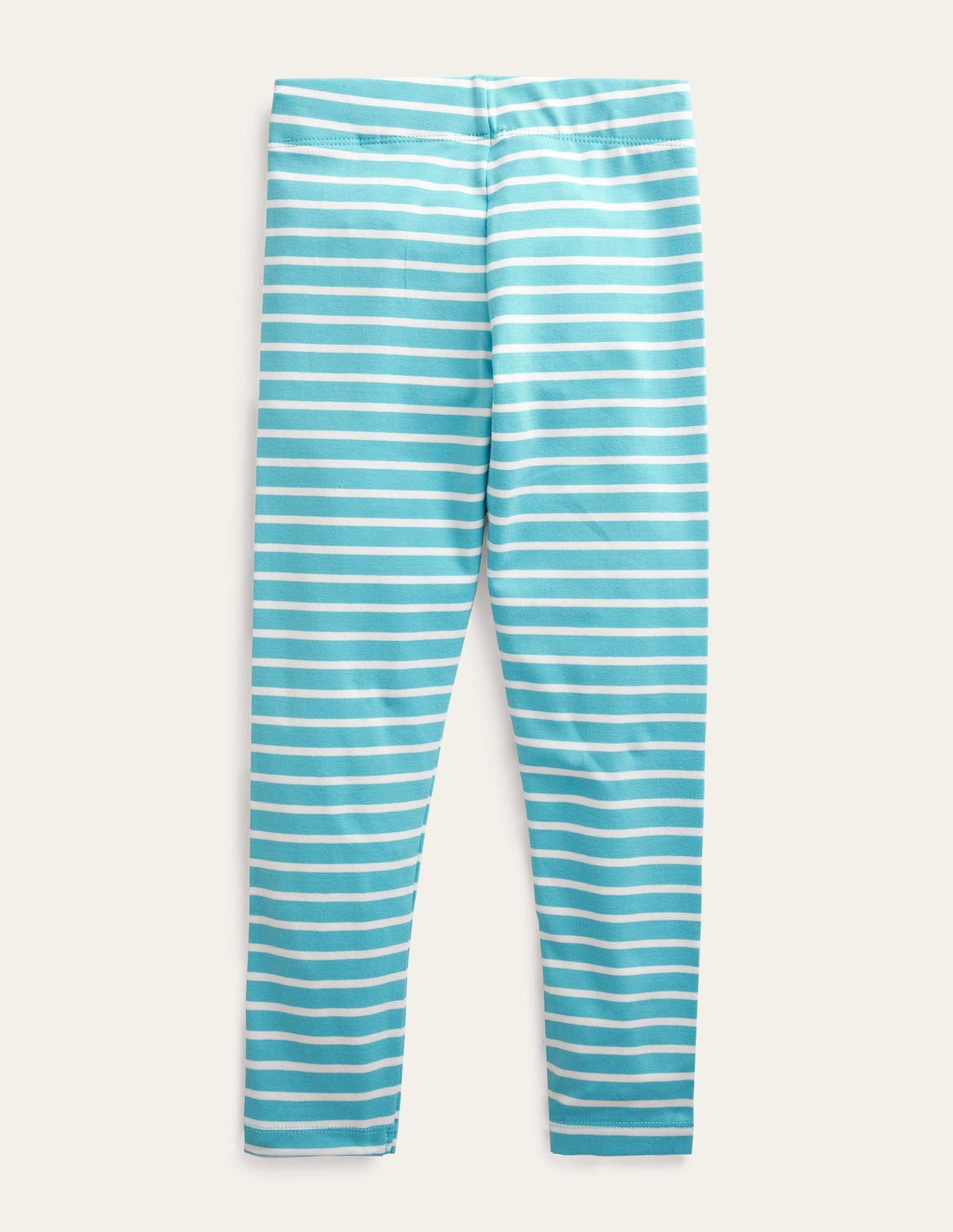 Fröhliche Leggings-Wasserblau/Naturweiß-2