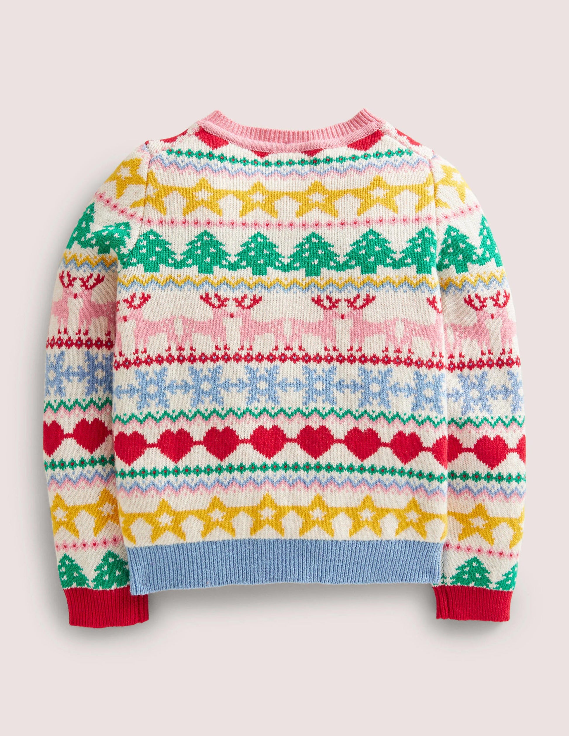 Festive Fair Isle Christmas Cardigan-Bunt, Weihnachtliches Fair-Isle-Muster-2