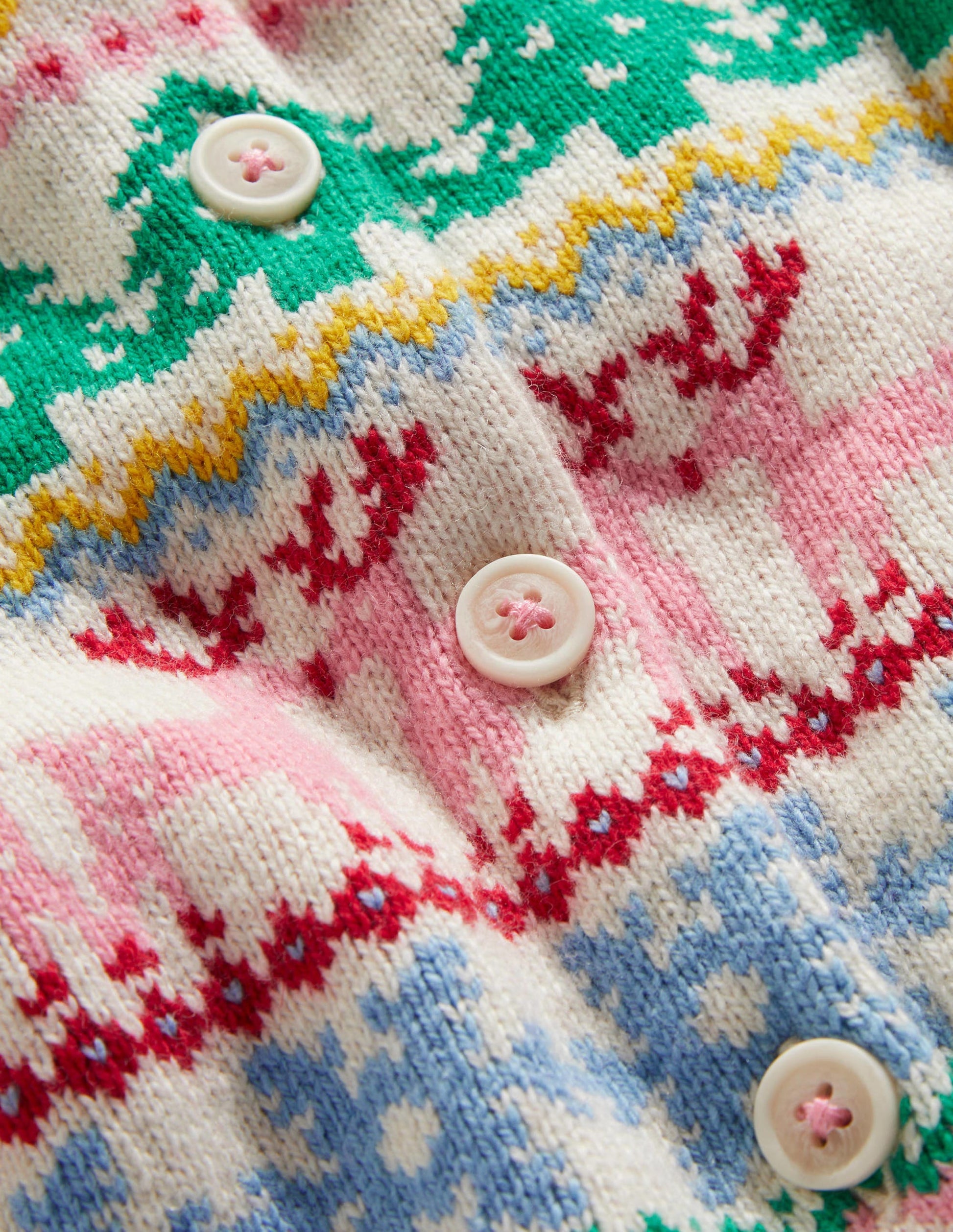 Festive Fair Isle Christmas Cardigan-Bunt, Weihnachtliches Fair-Isle-Muster-3