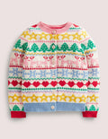 Festive Fair Isle Christmas Cardigan-Motif jacquard festif multi