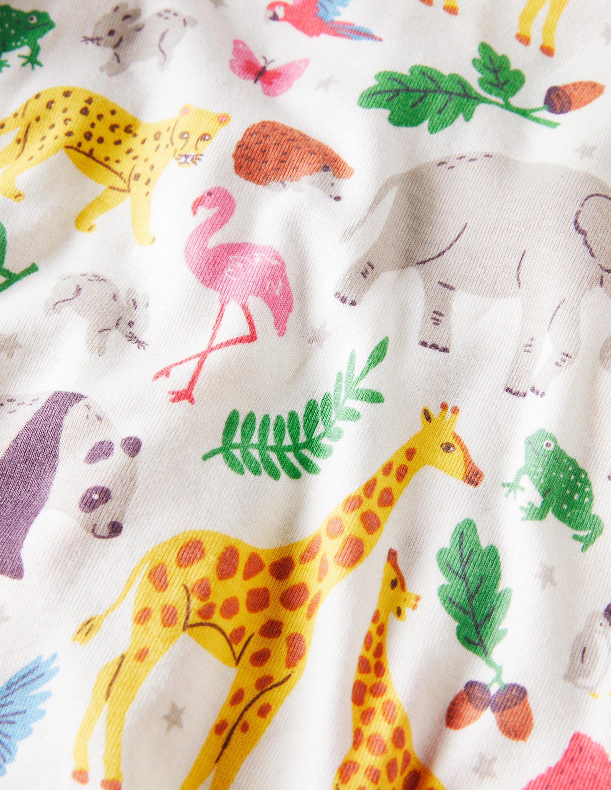 Pyjama long douillet-Animaux du monde multi - Image 3