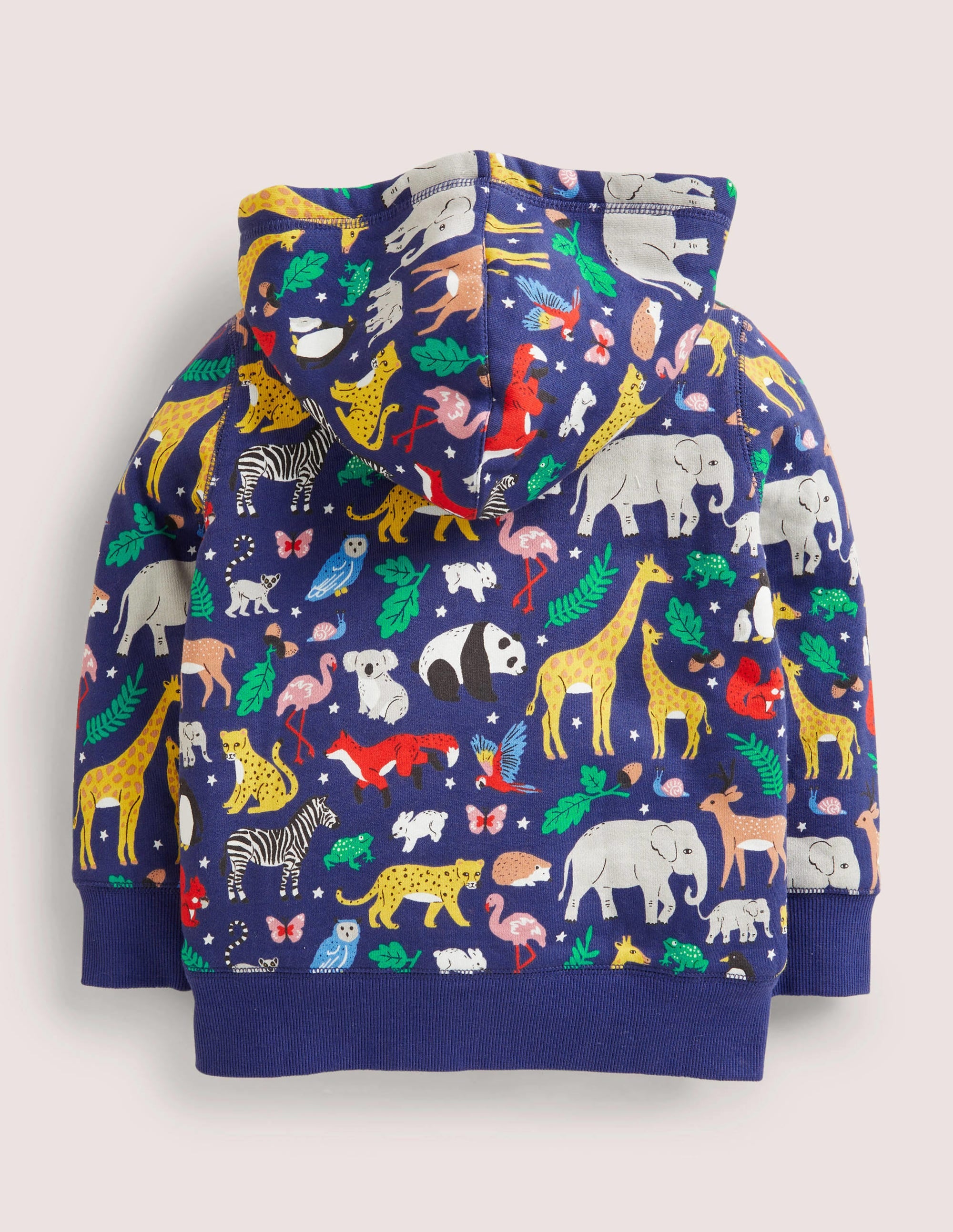 Shaggy-lined Hoodie-Starboard Blue Global Animals - Image 2
