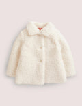 Kuschelige Jacke-Naturweiß
