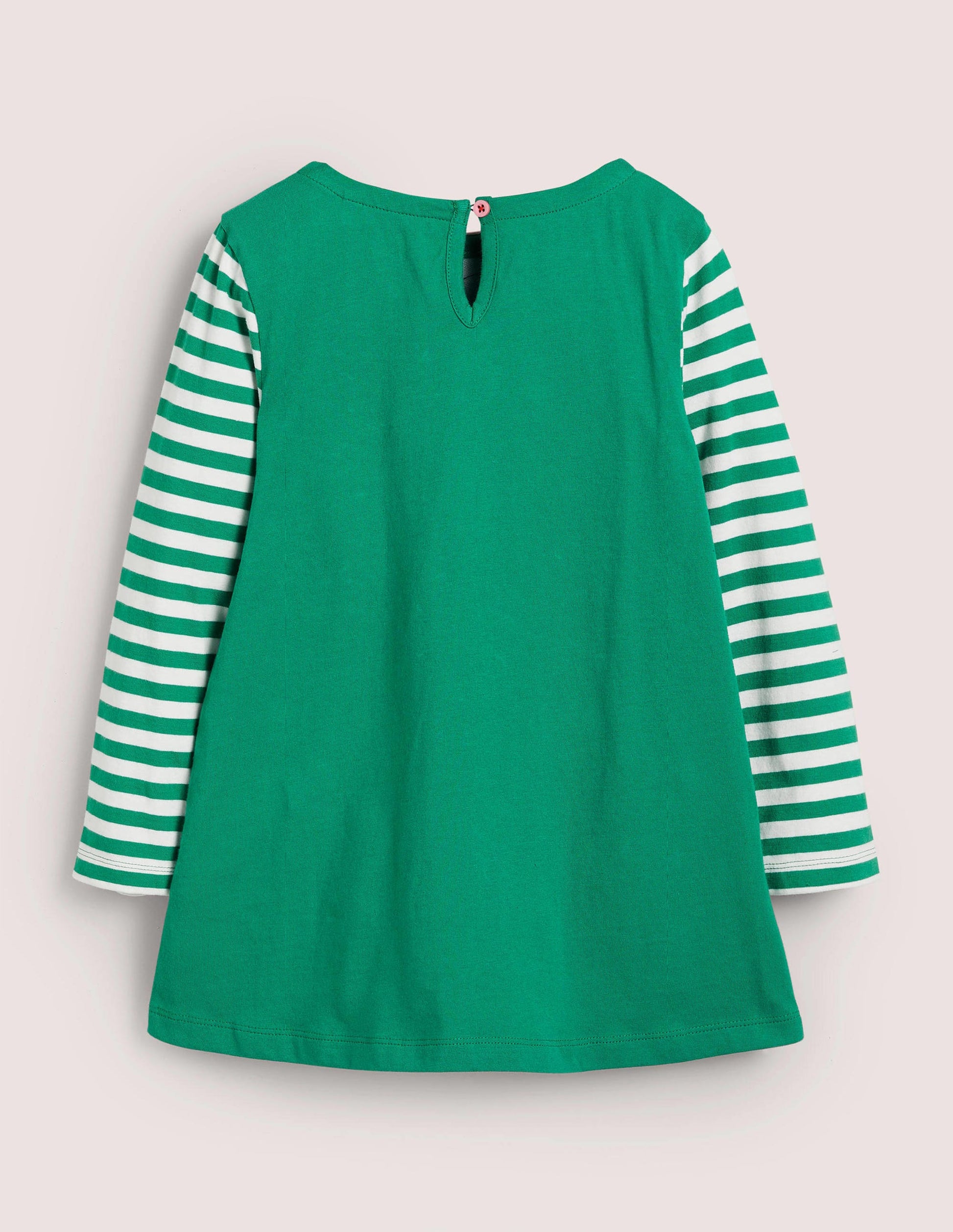Jersey-Tunika mit Taschen-Schottengrün, Elf-2