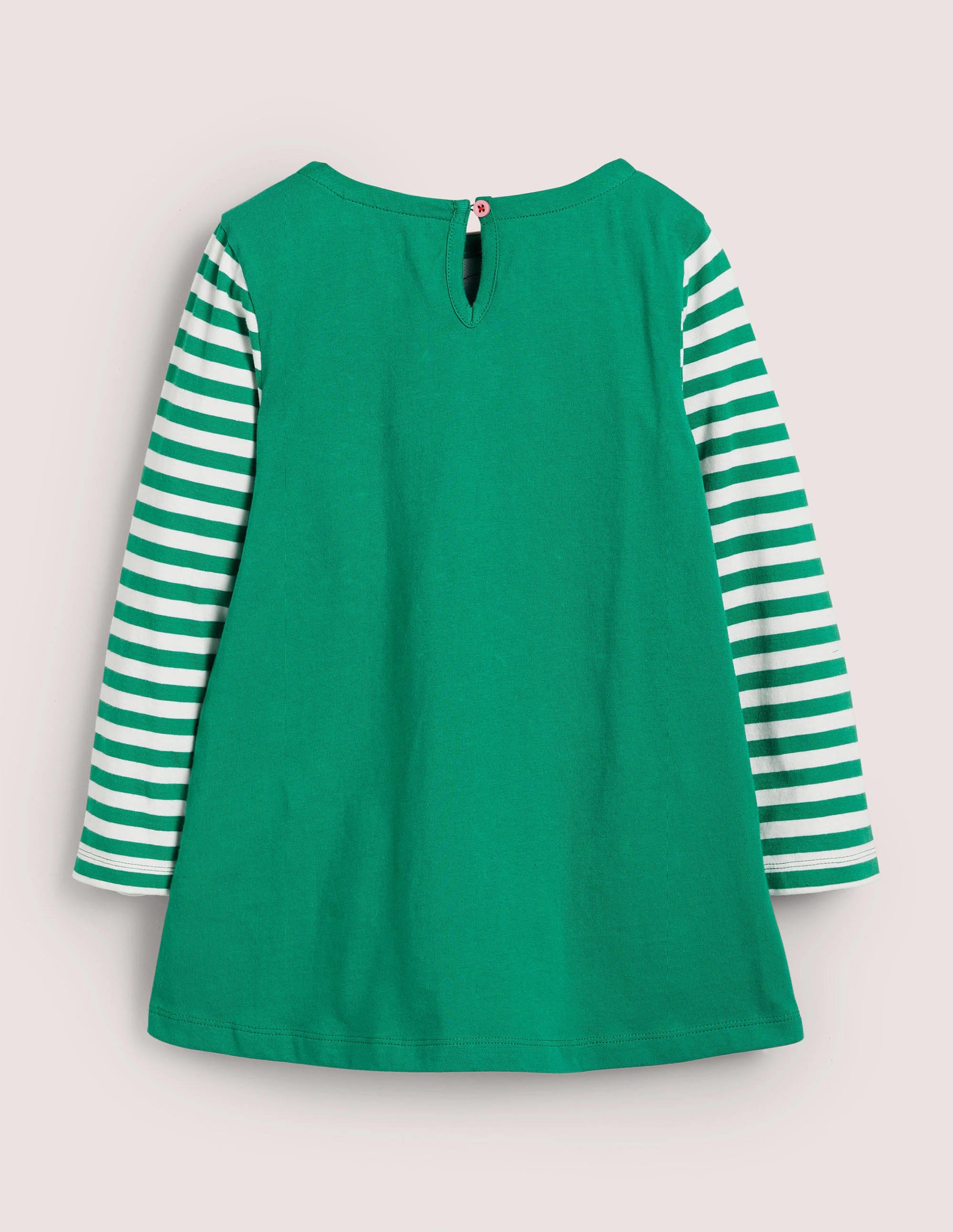Jersey-Tunika mit Taschen-Schottengrün, Elf - Image 2