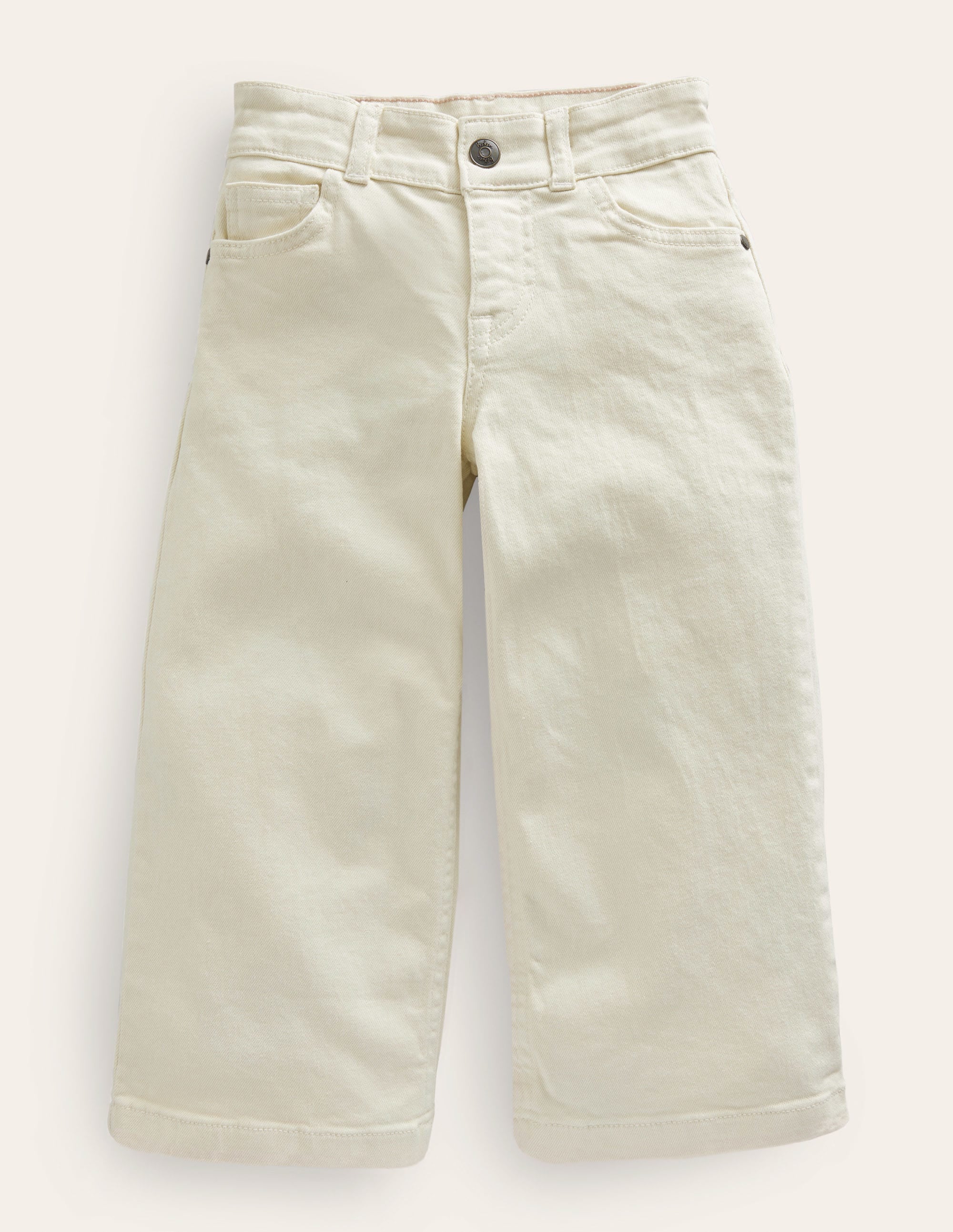 Jeans mit weitem Bein-Ecru - Image 1