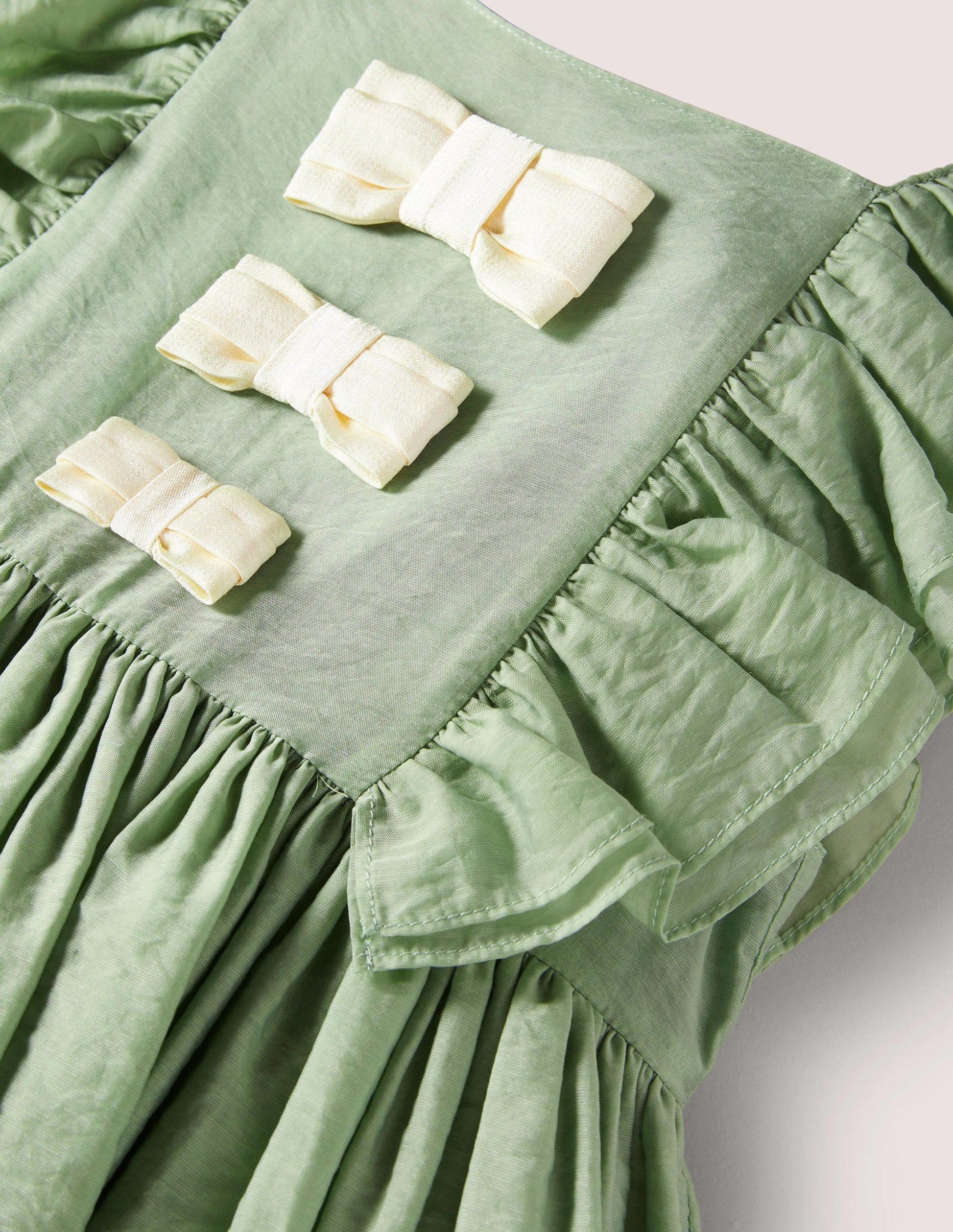 Green Organza Bow Party Dress-Zultanitgrün, Goldene Schleifen-3