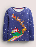 T-shirt phosphorescent-Père Noël tribord