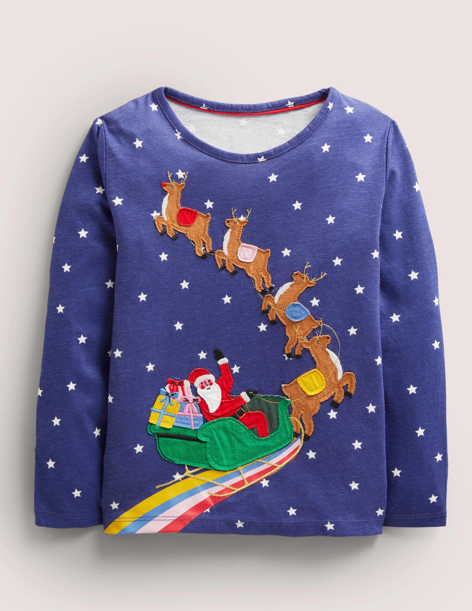 T-shirt phosphorescent-Père Noël tribord-1