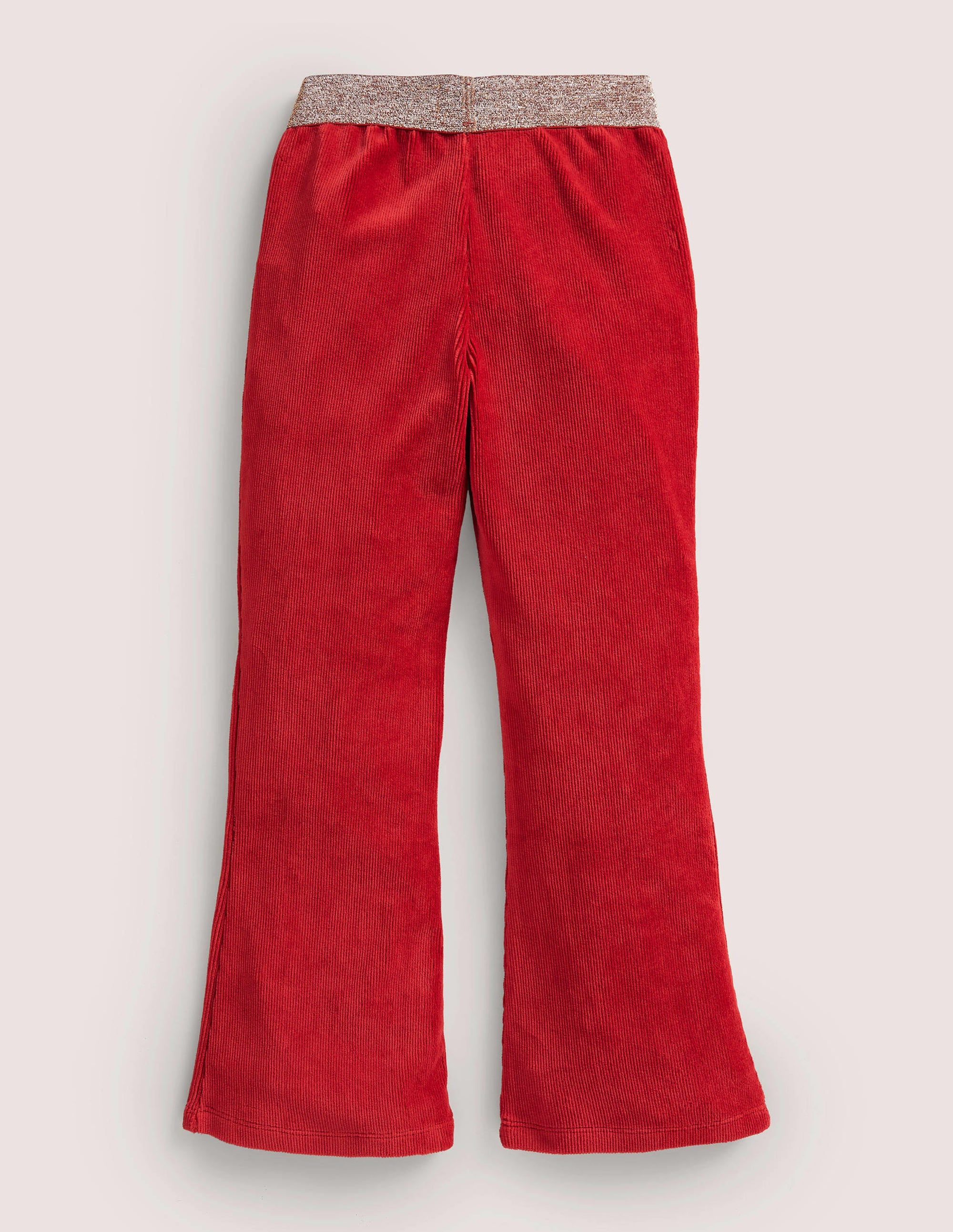 Sparkle Waist Kick Flare-Russet Red - Image 2