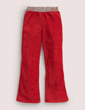 Sparkle Waist Kick Flare-Russet Red