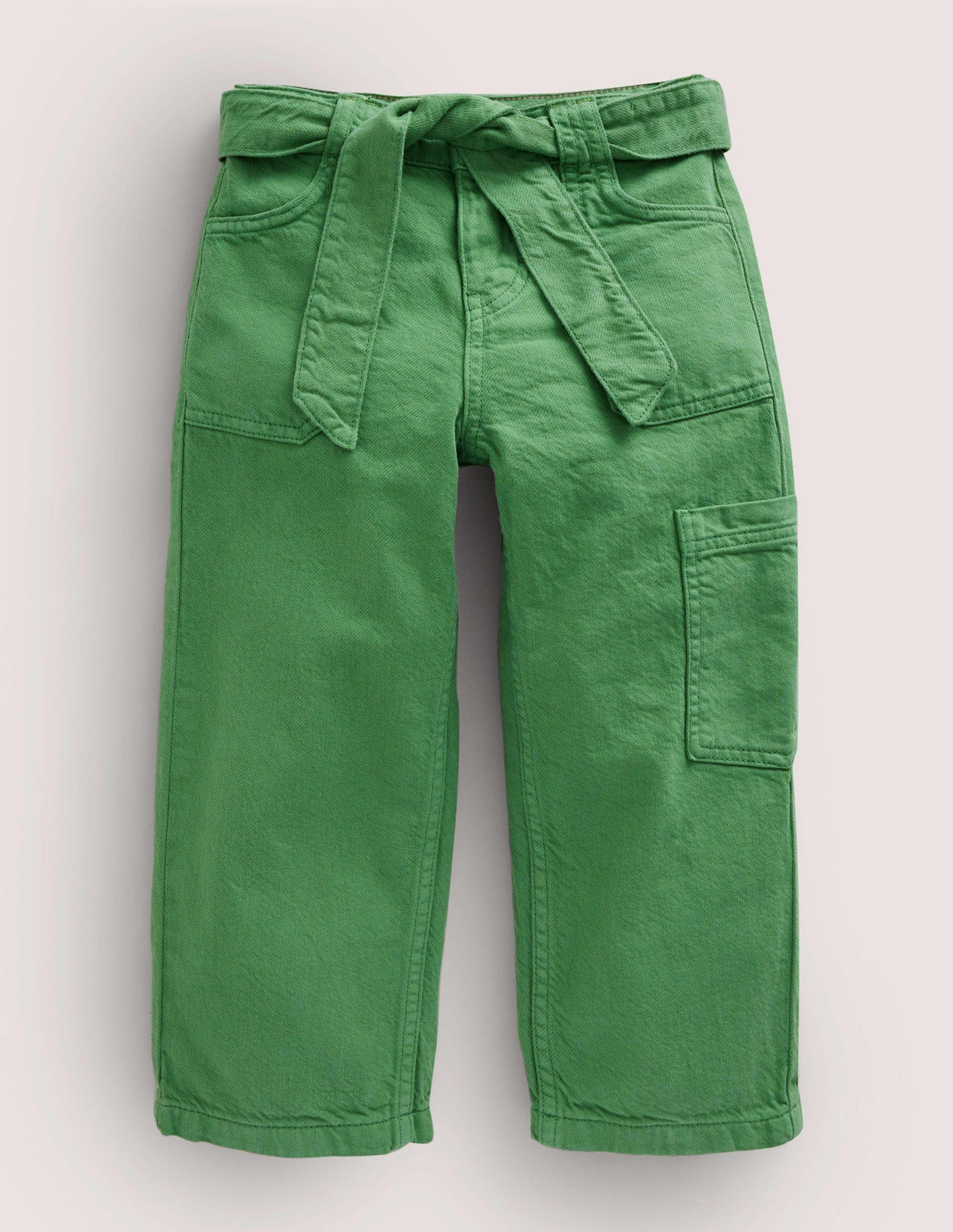 Cargohose mit Bindegürtel-Safarigrün-1