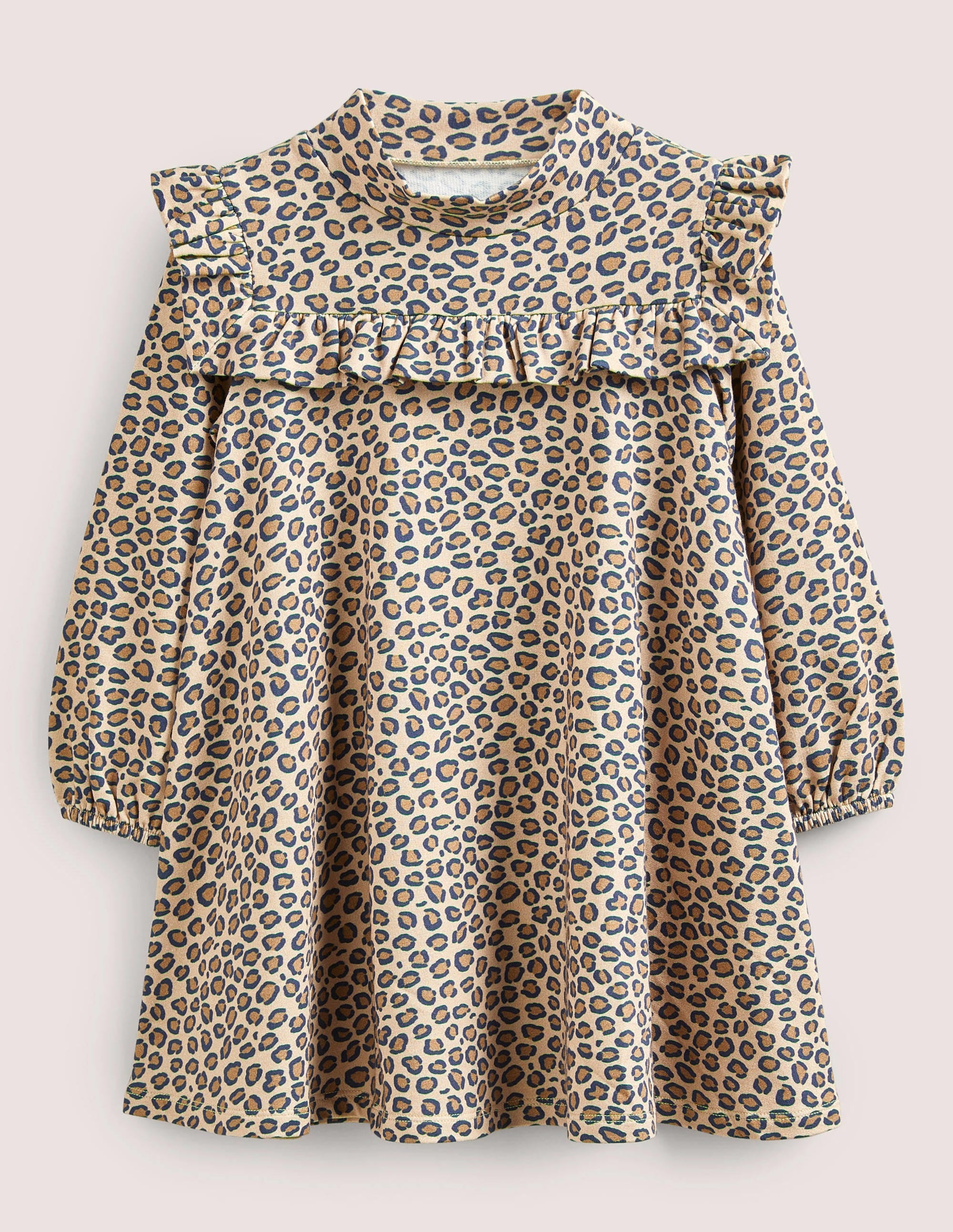 Kleid mit Rollkragen-Leopardenmuster - Image 1