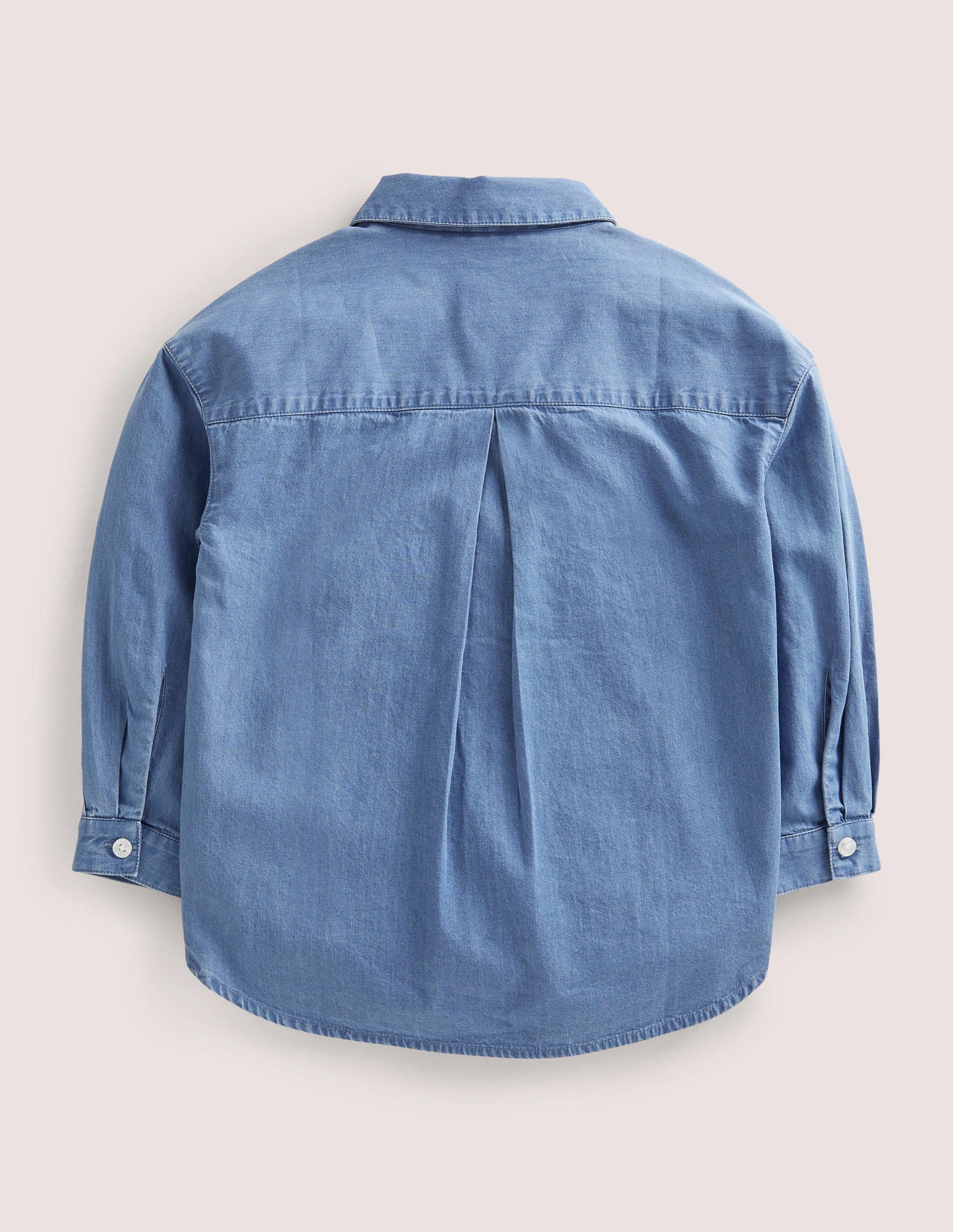 Lässiges Hemd-Mittleres Vintageblau, Denim - Image 2