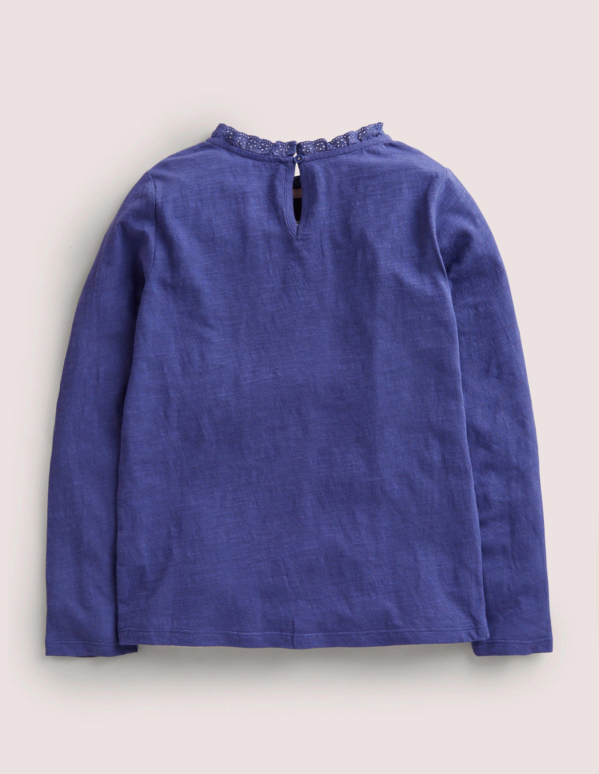 Top à manches longues avec poches motif cœur-Bleu tribord tendre-2