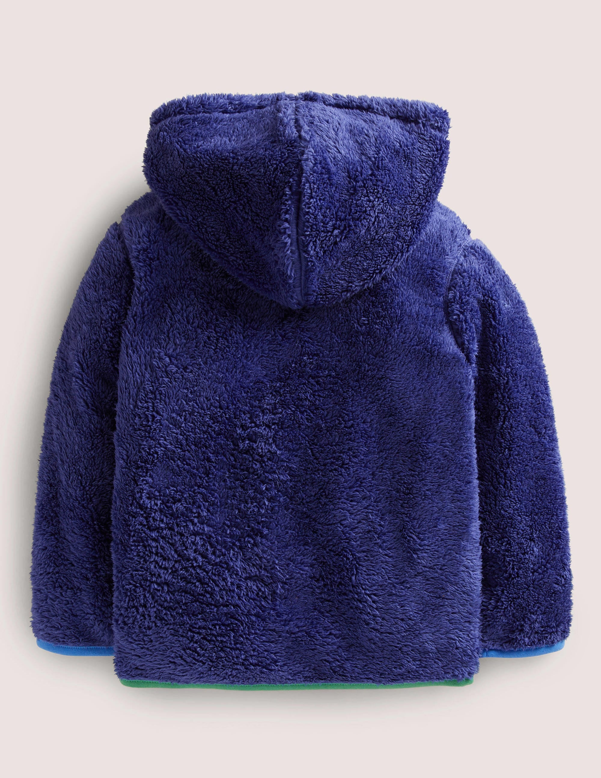 Sweat à capuche en borg-Bleu tribord - Image 2