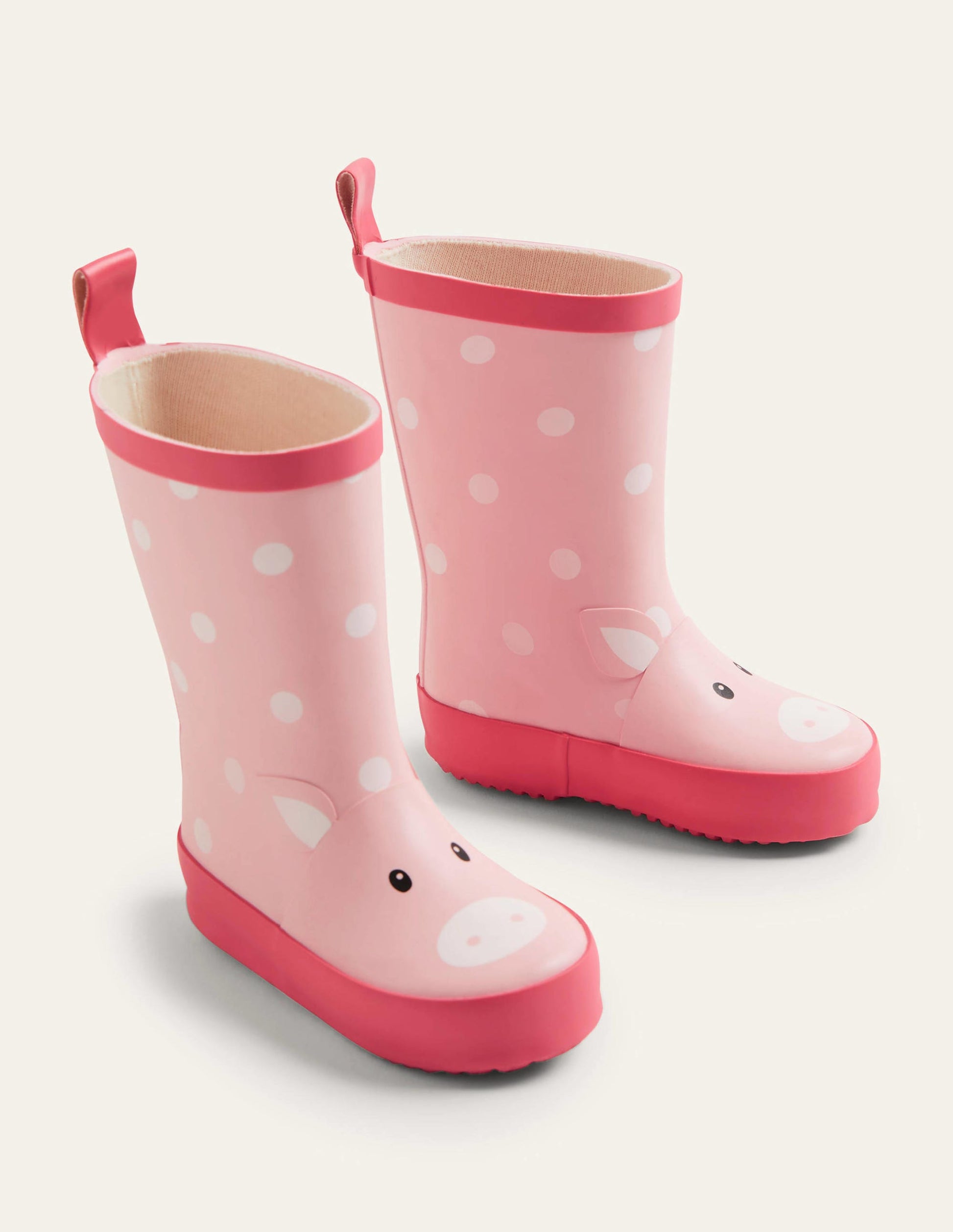 Bottes de pluie (B. Filles)-Cochon rose boto-2
