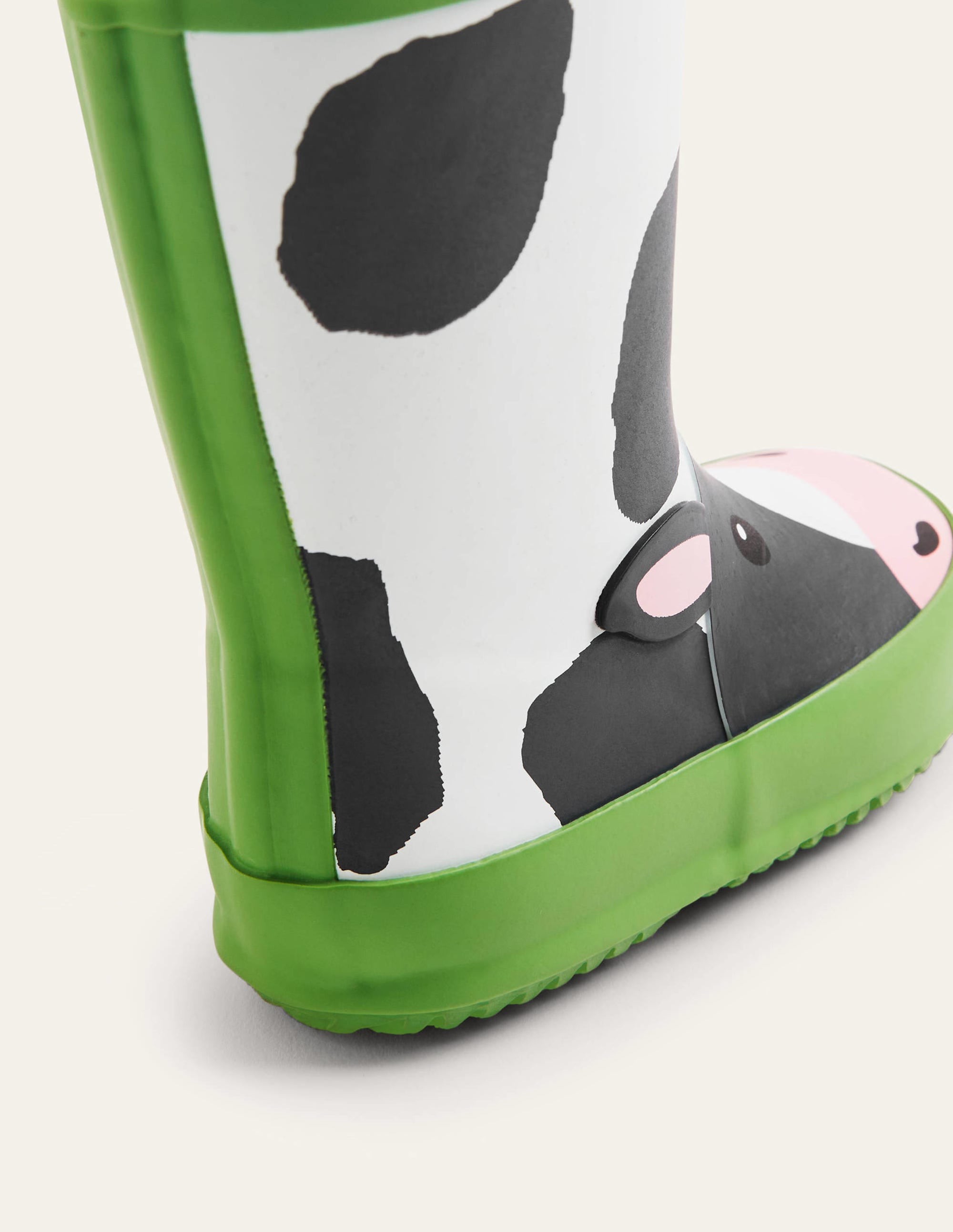 Bottes de pluie (B. Garçons)-Vache ivoire/noir - Image 3