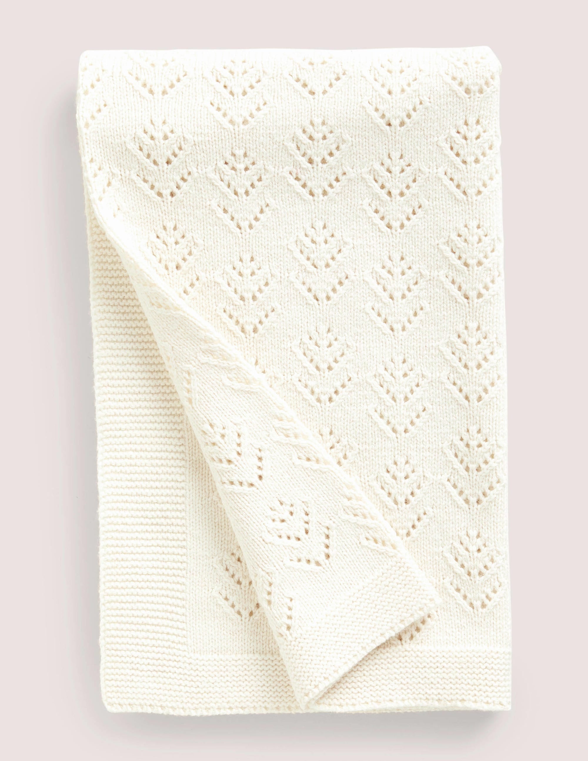 Strickdecke-Naturweiß - Image 1