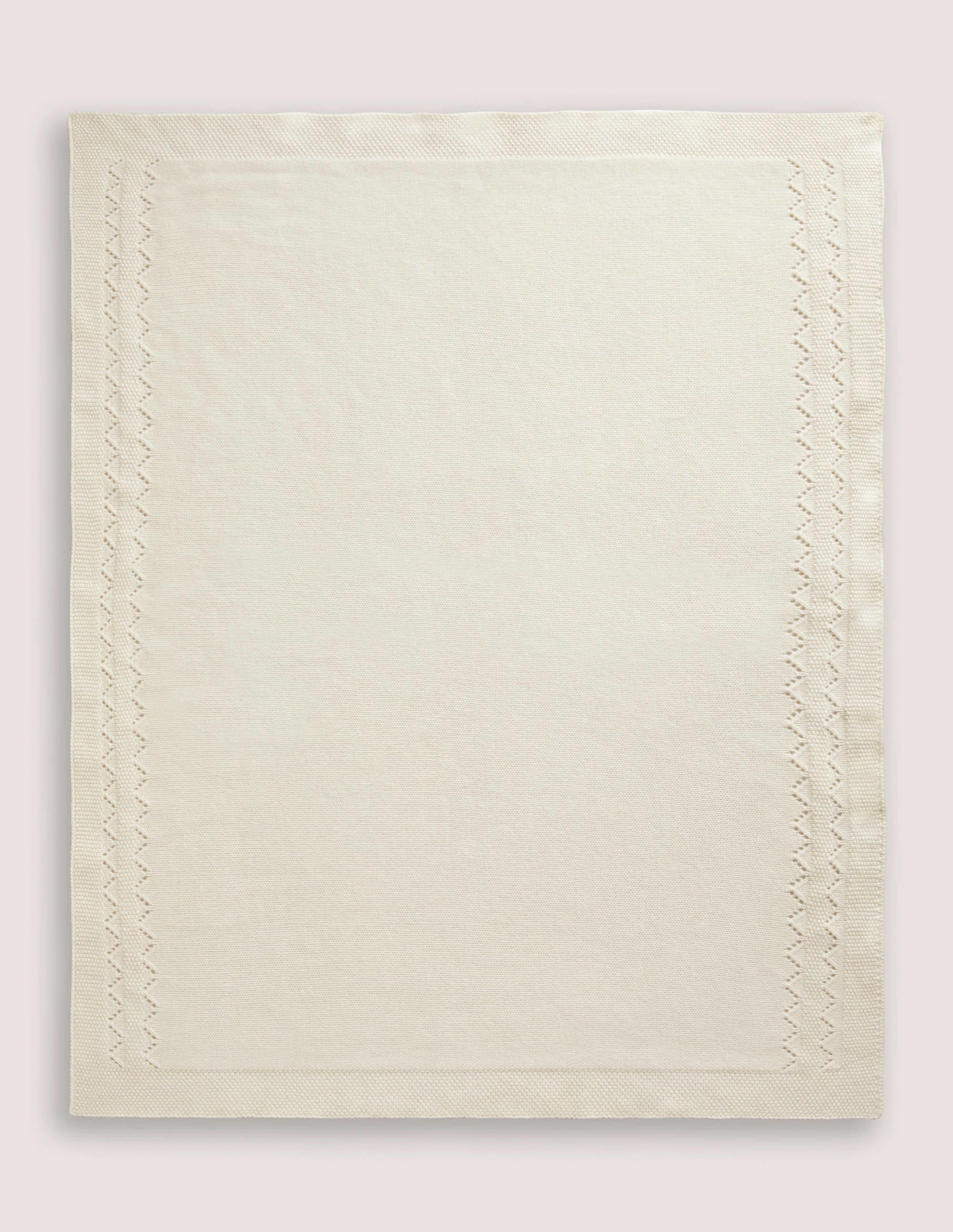 Couverture cosy en cachemire-Écru - Image 1