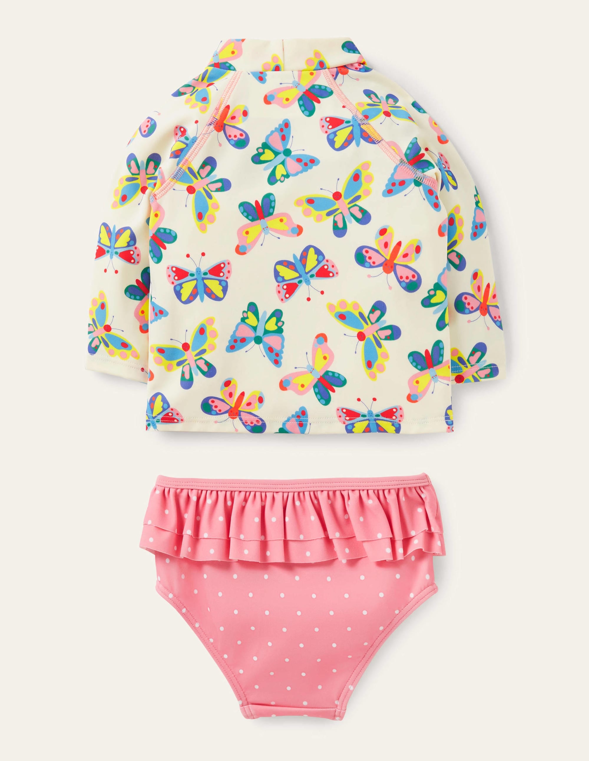 Rash Vest Set-Ivory Butterflies - Image 2