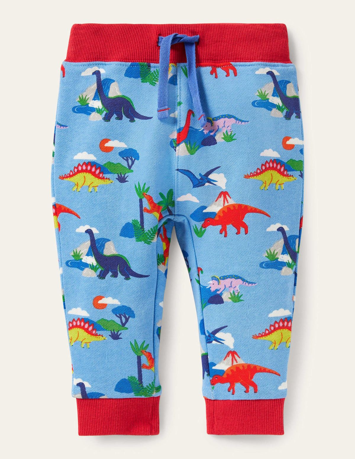 Gemusterte Jerseyhose-Surfbrett-Blau, Dinoszene - Image 1