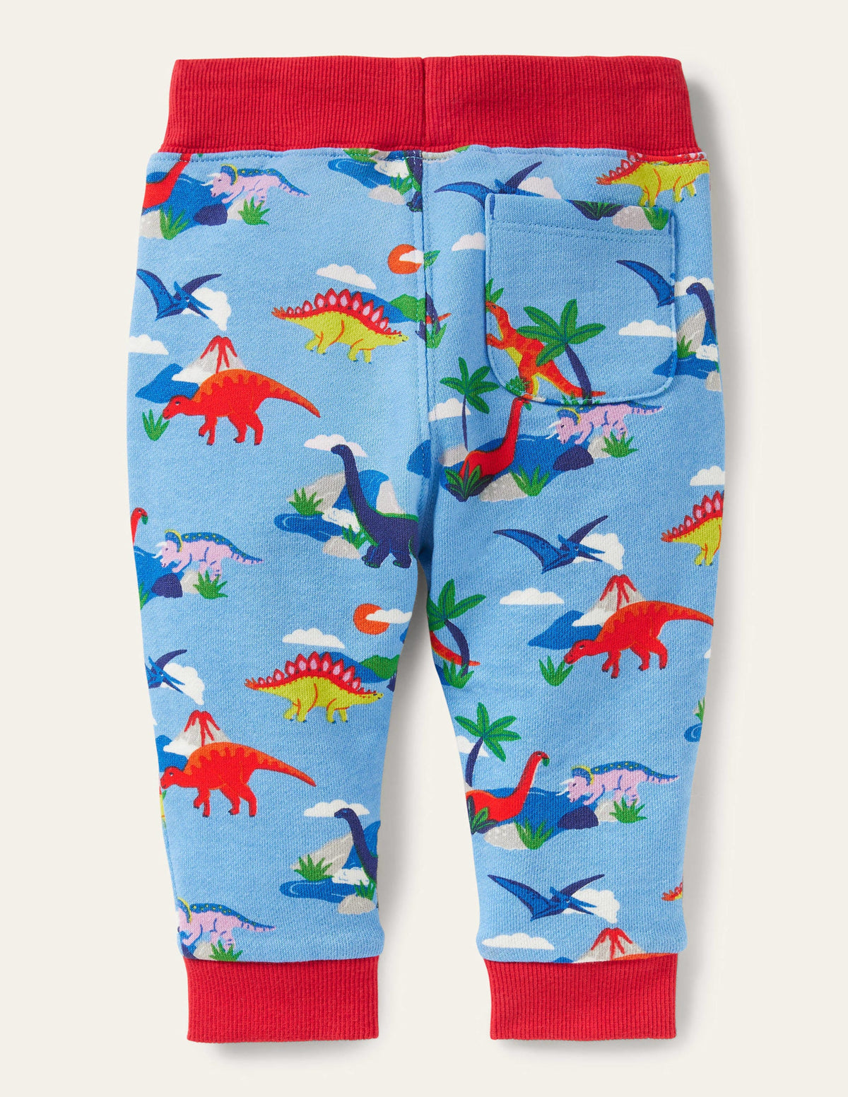 Gemusterte Jerseyhose-Surfbrett-Blau, Dinoszene-2