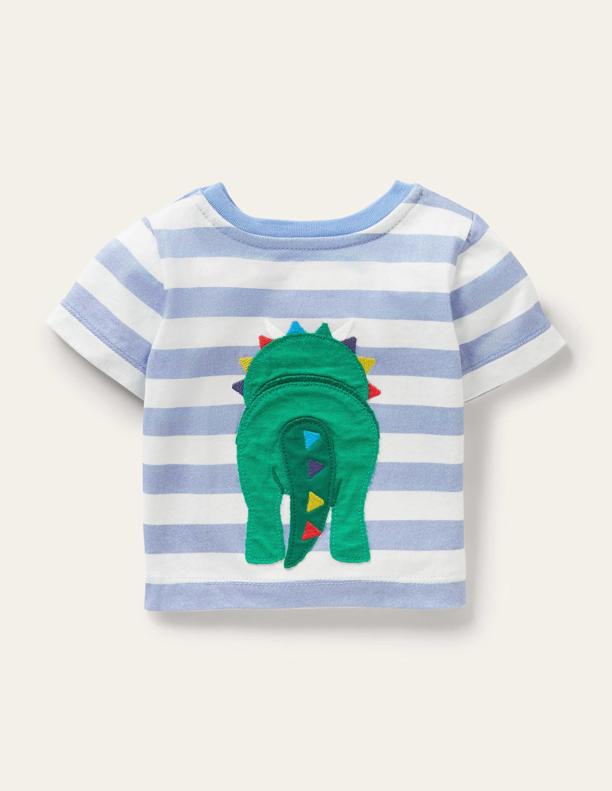 T-Shirt mit Motiv-Naturweiß/Surfbrettblau, Dino - Image 2