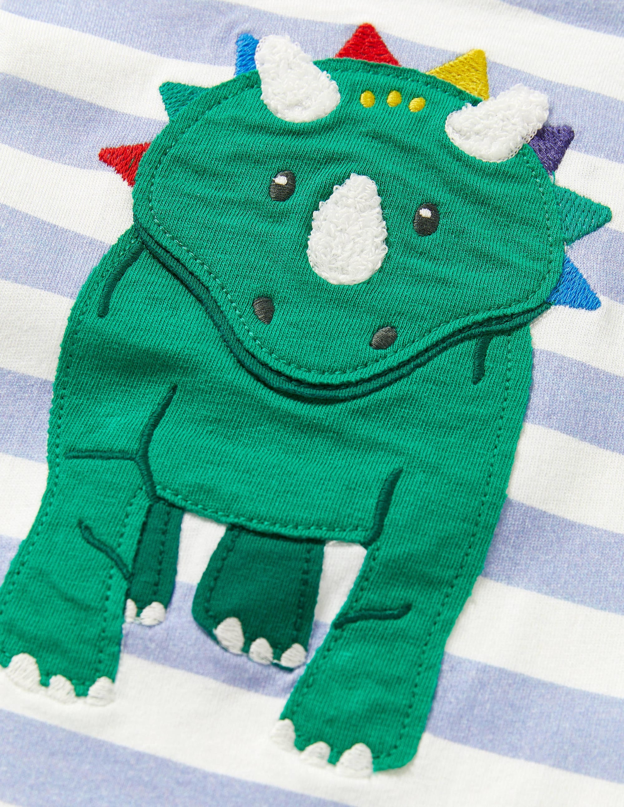 T-Shirt mit Motiv-Naturweiß/Surfbrettblau, Dino - Image 3