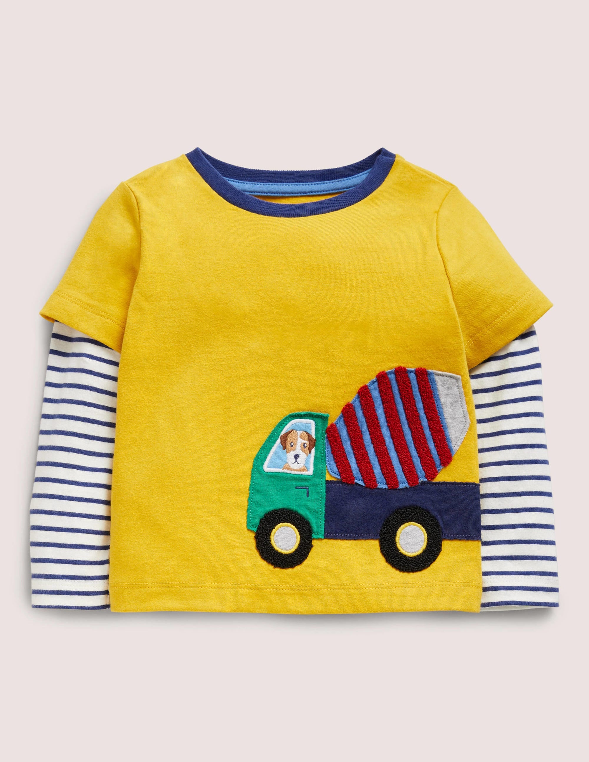 Oberteil mit Applikation-Honiggelb, Lastwagen - Image 1