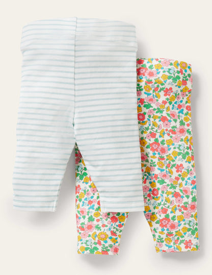 Leggings im Doppelpack-Bunt, Vintage-Blumenbeet